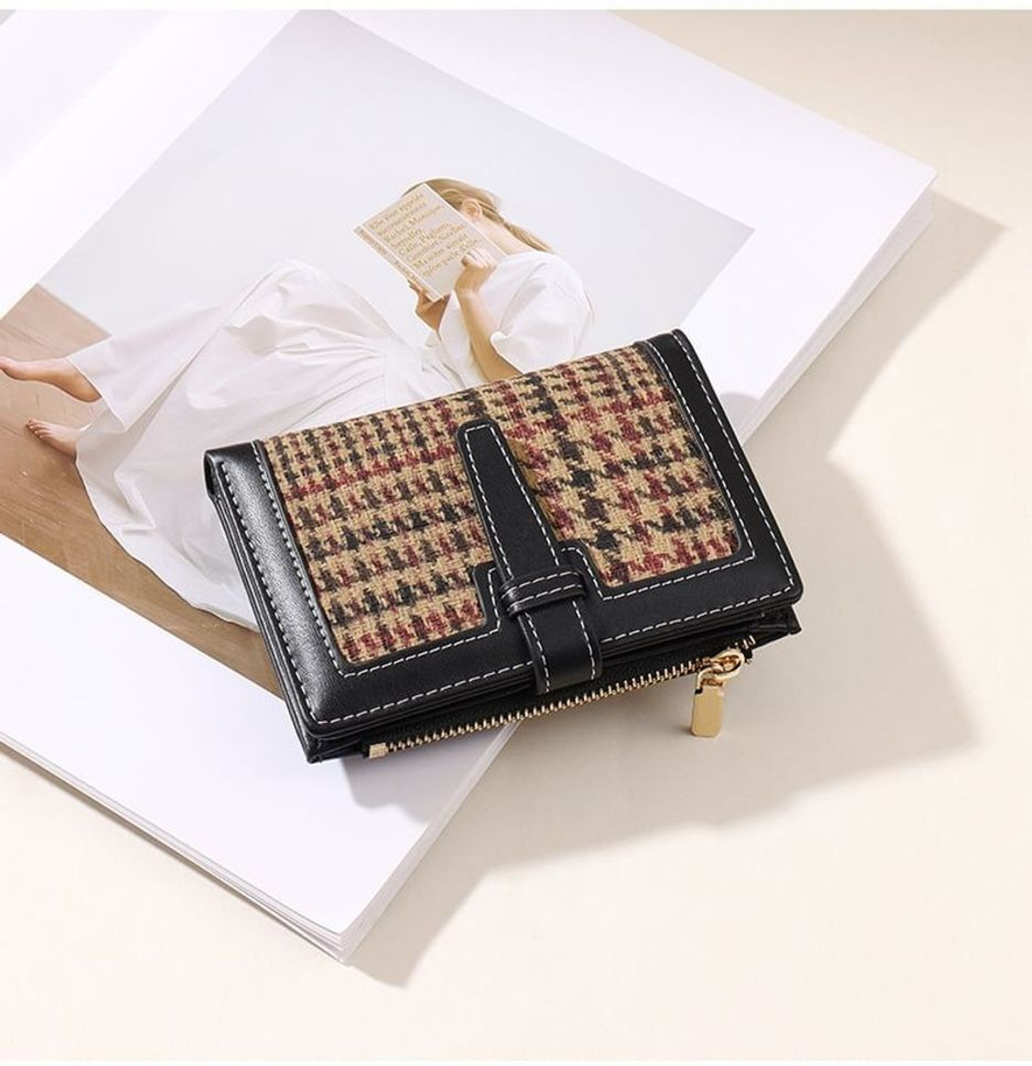 Image of StyleForevr Women Casual, Ethnic, Evening /Party, Formal, Travel, Trendy Black Artificial Leather Wallet