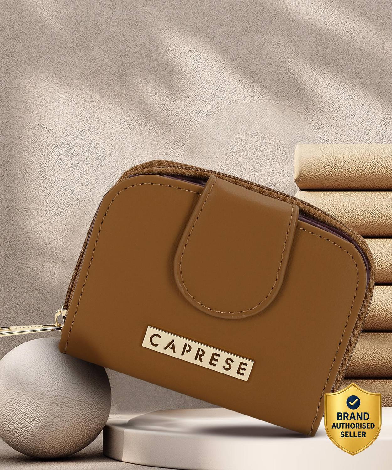 Caprese Women Casual Brown Artificial Leather Wallet