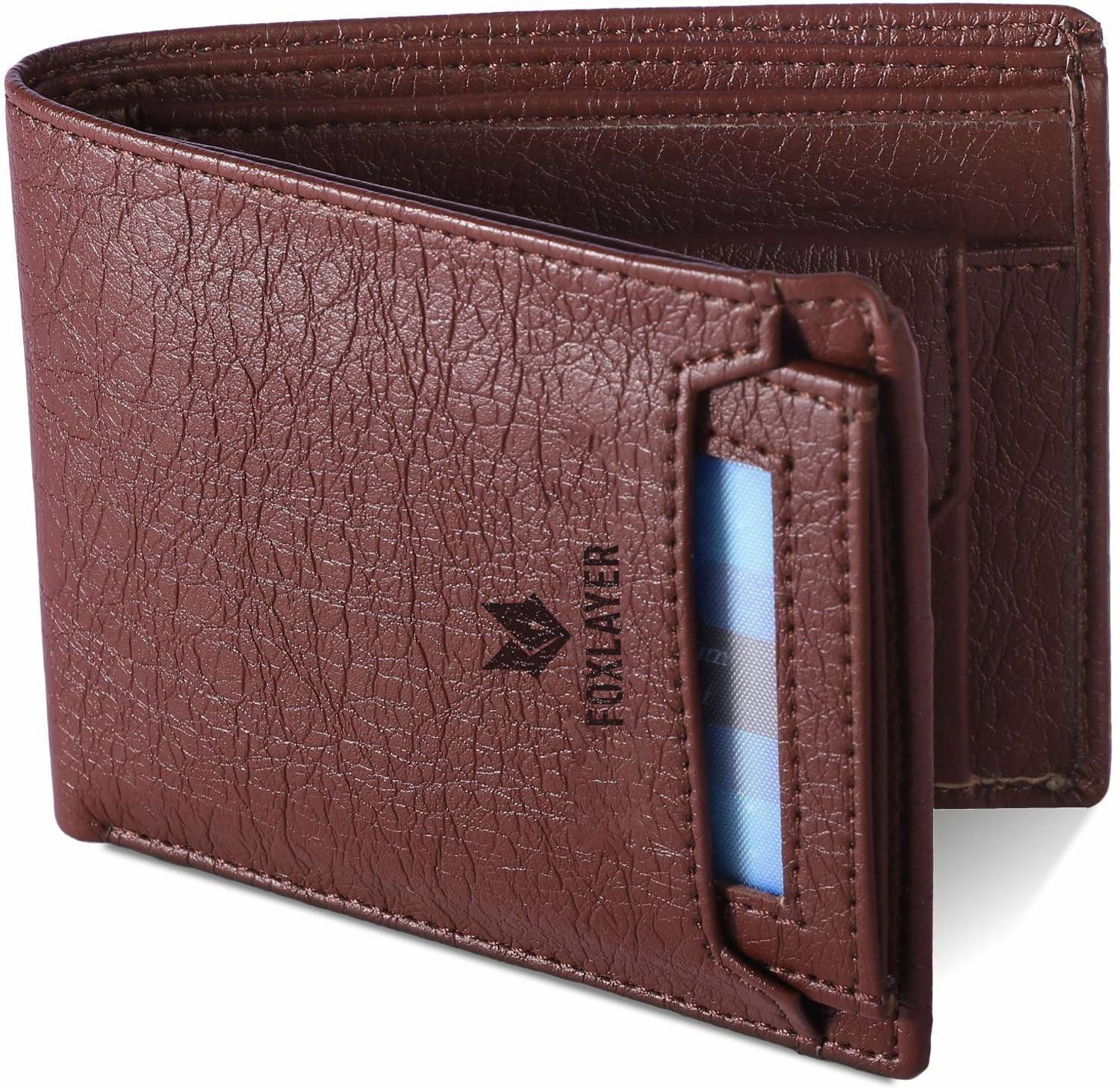 Foxlayer Men Brown Leather Wallet - Image 4