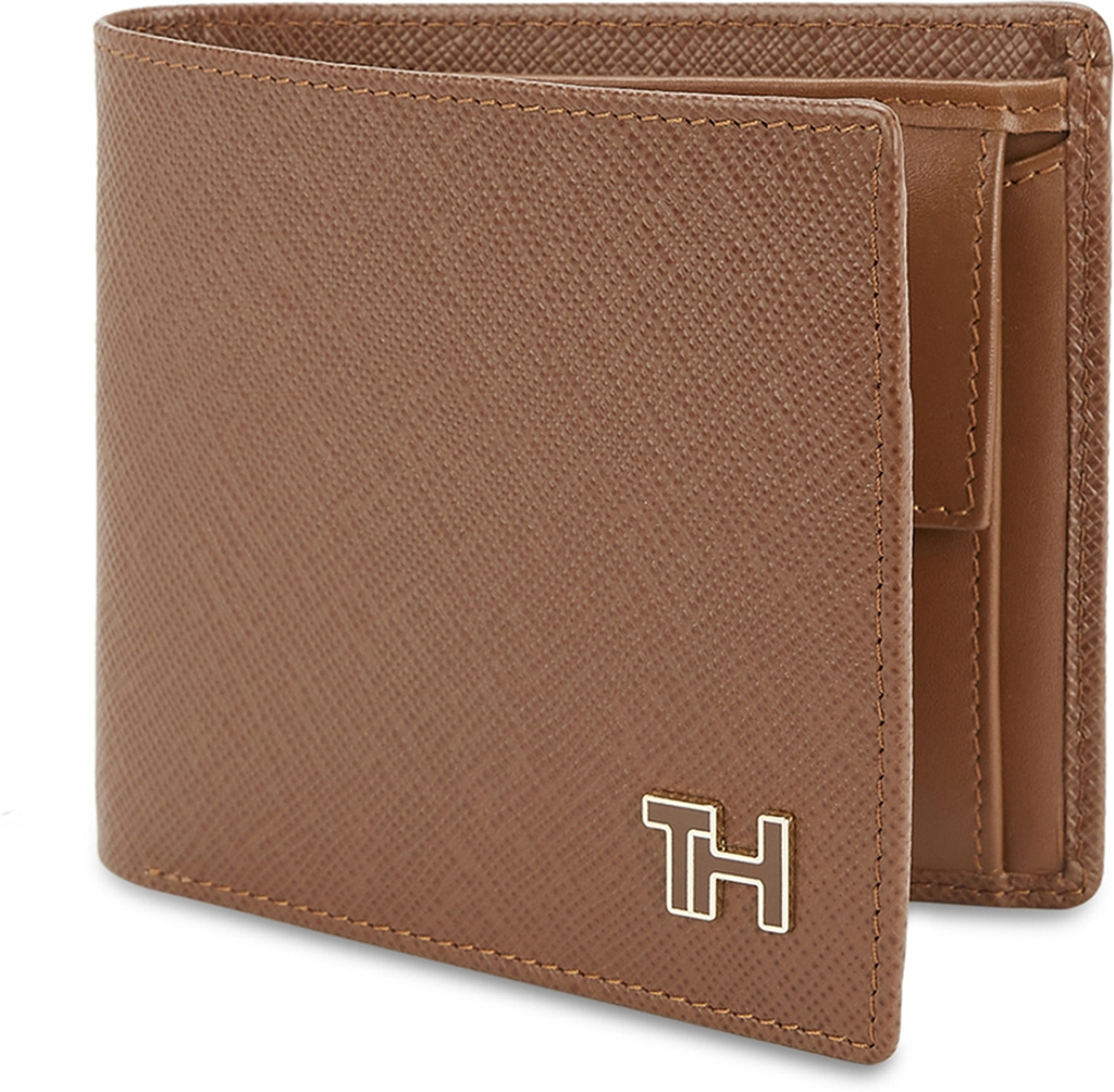 Image of TOMMY HILFIGER Men Casual Tan Genuine Leather Wallet