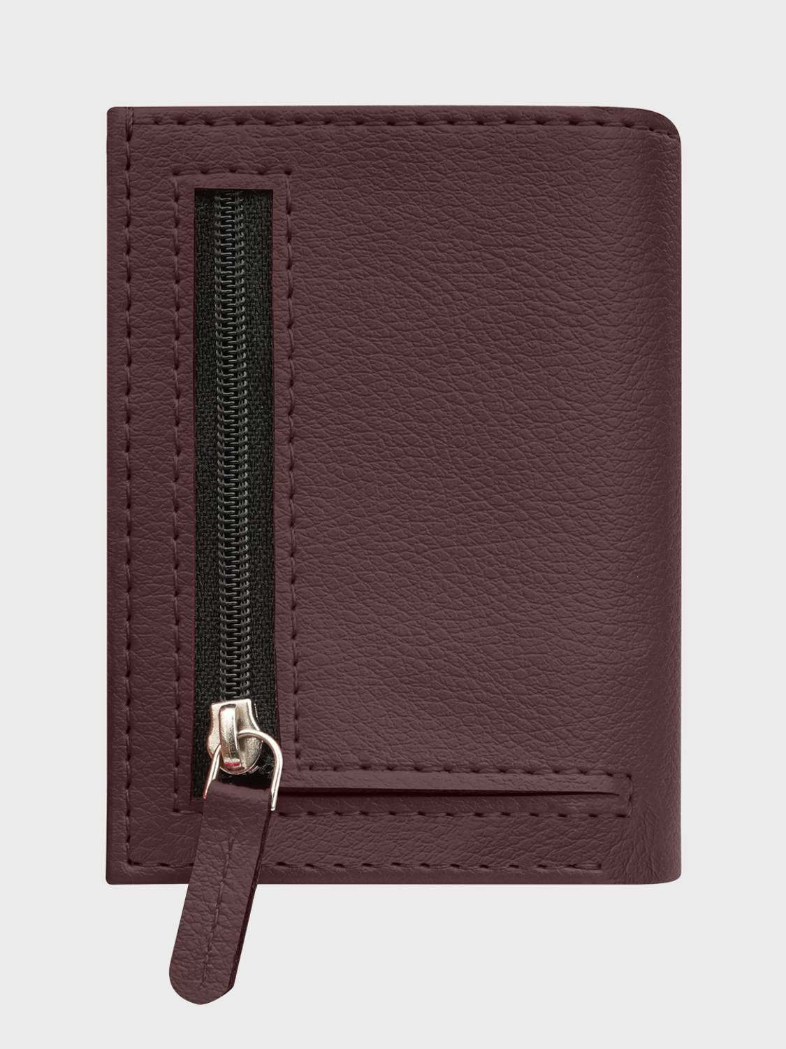 thewalletstore Brown Artificial Leather Travel Wallet - Image 5