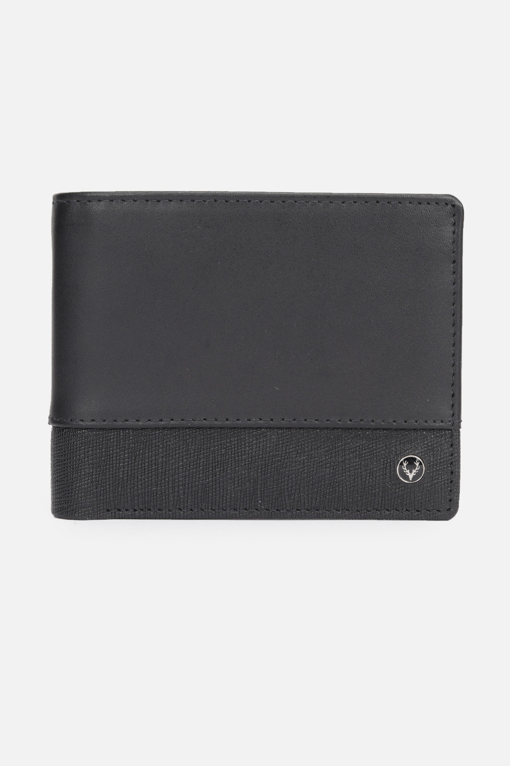 Image of Allen Solly Men Black Genuine Leather Wallet