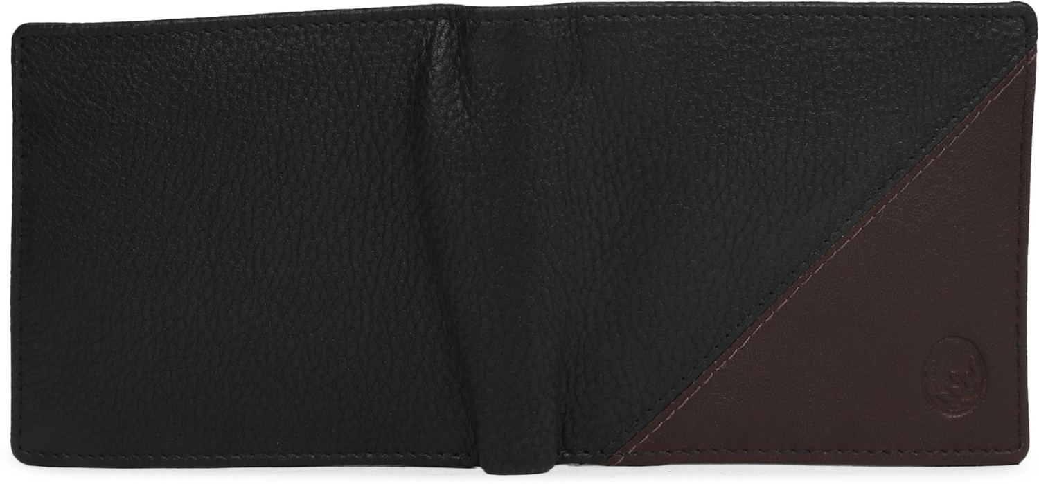Image of WOODLAND Men Casual Black, Brown Genuine Leather Wallet
