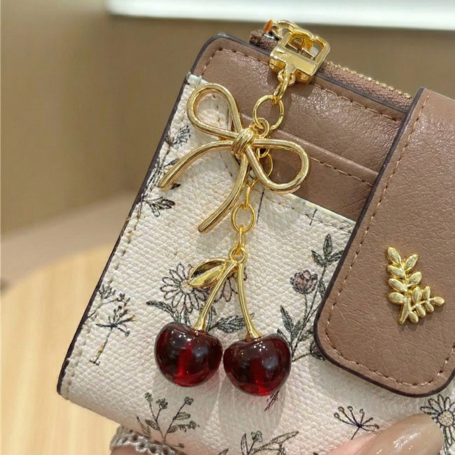 Image of StyleForevr Women Casual, Ethnic, Evening /Party, Formal, Travel, Trendy Khaki Artificial Leather Wallet