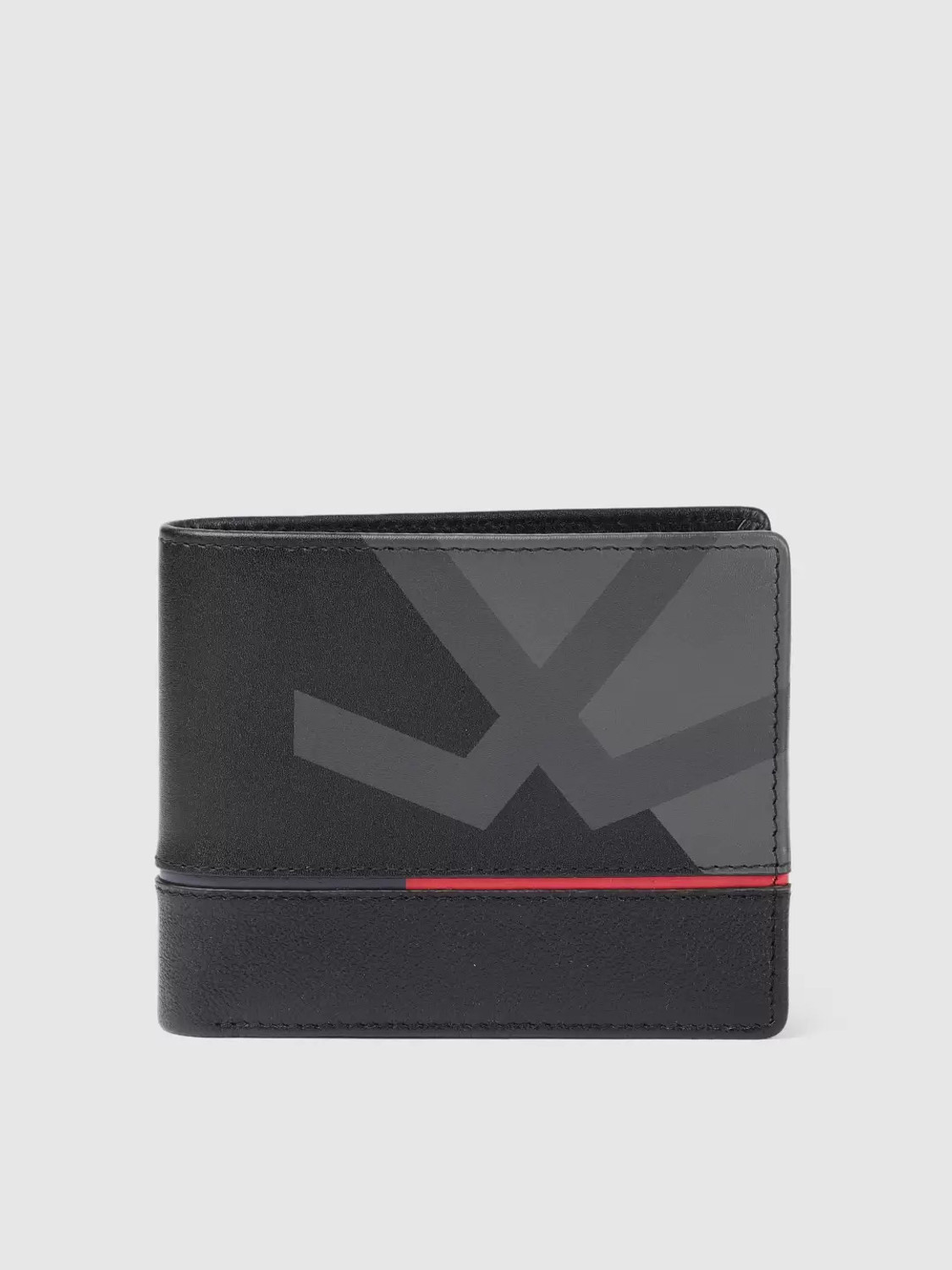 Image of WROGN Men Formal Black Genuine Leather Wallet