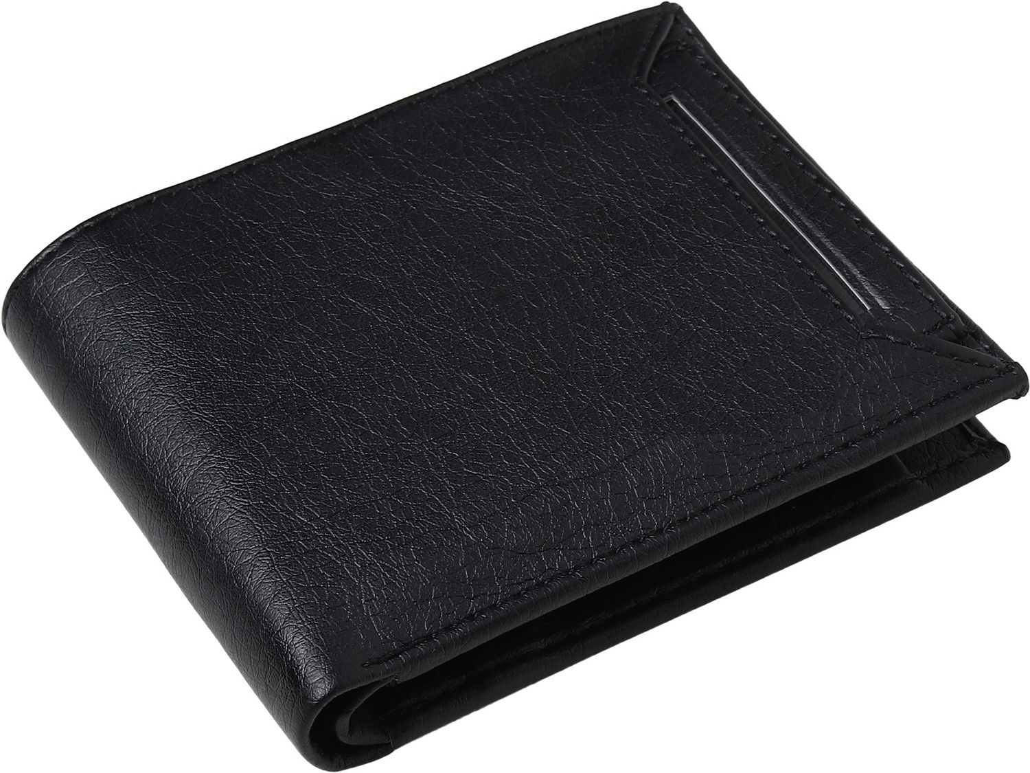 Image of WALLETIN Men Black Artificial Leather Wallet