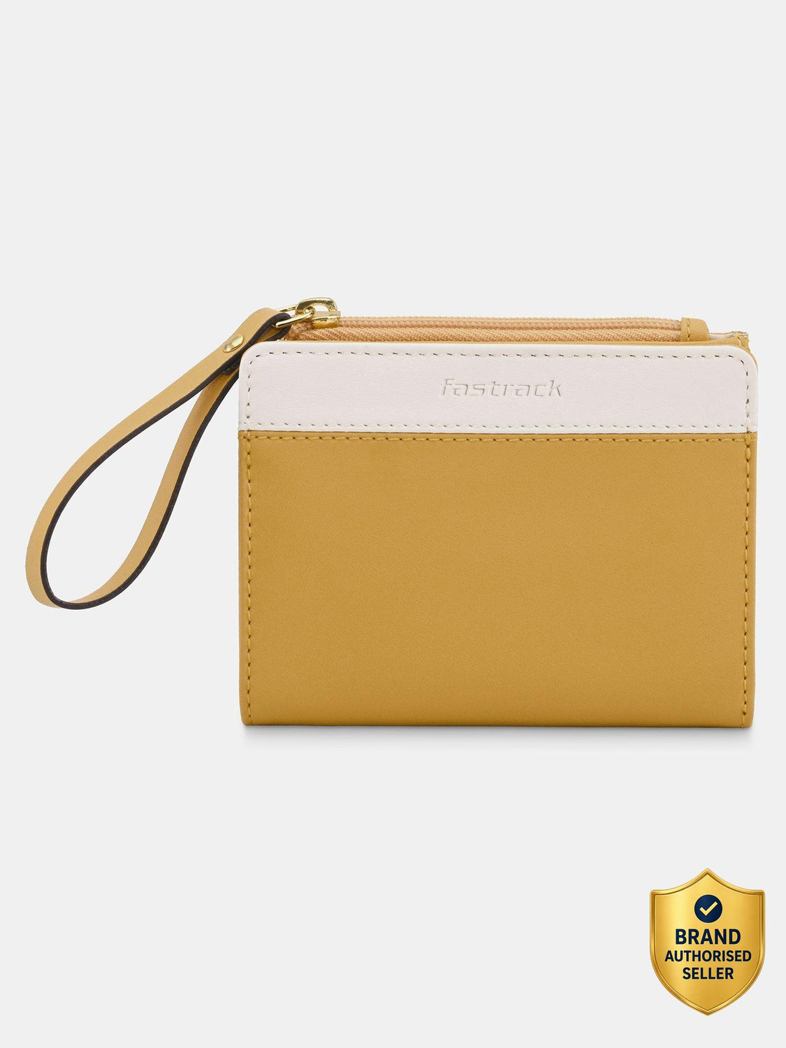 Image of Fastrack Women Casual Yellow Fabric Wallet
