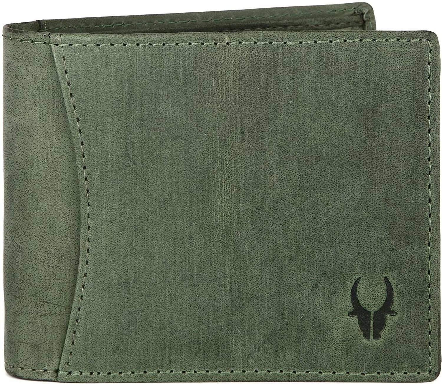 WILDHORN Men Green Leather Wallet - Image 2