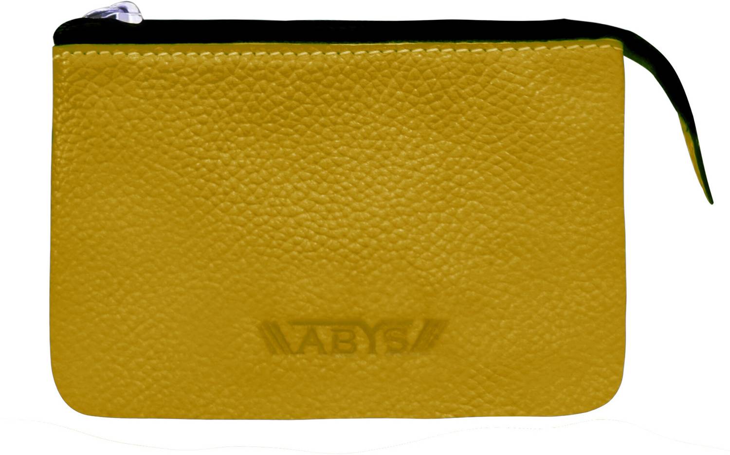 ABYS Women Casual Yellow Genuine Leather Wallet