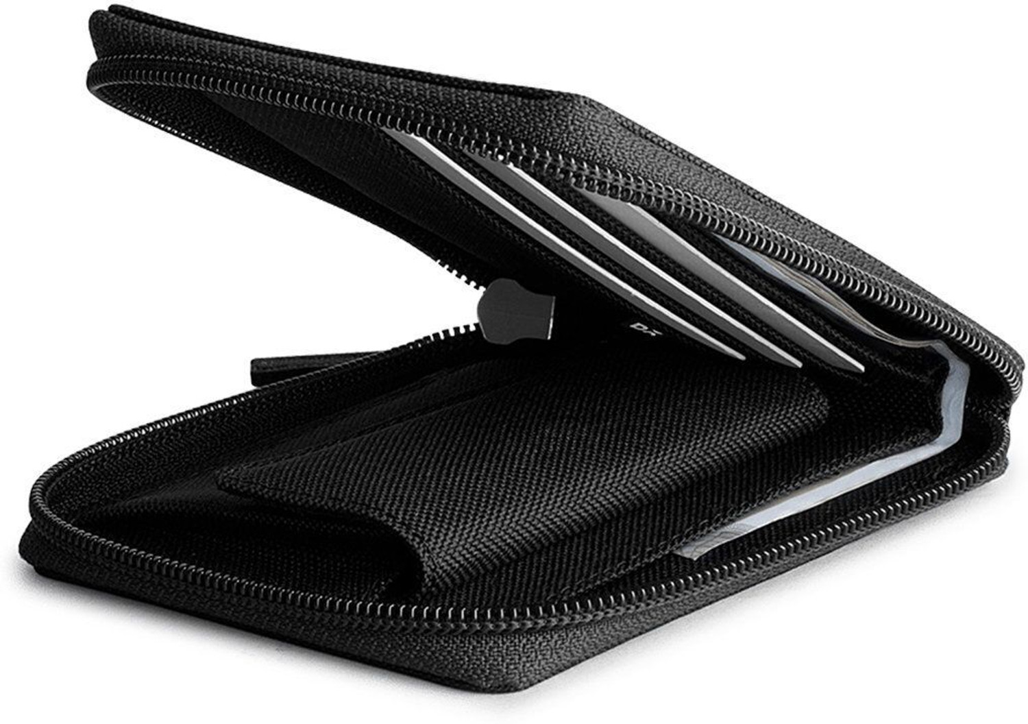 Image of DailyObjects Men & Women Casual Black Canvas Wallet