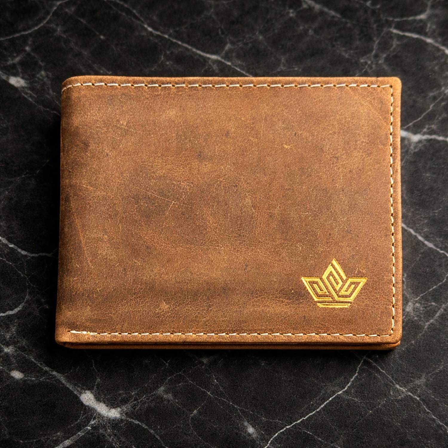 THE Brown Genuine Leather Wallet - Image 1