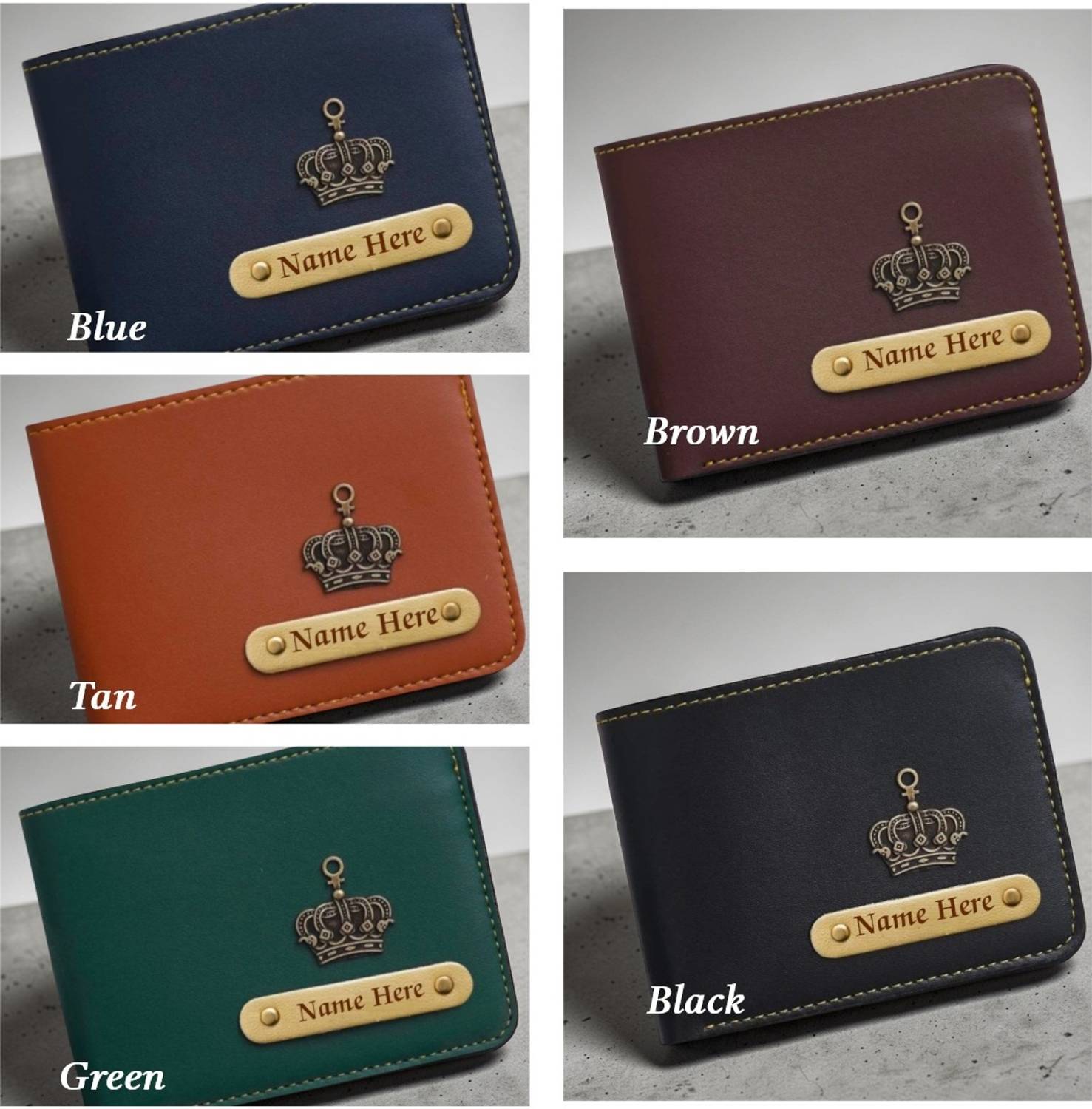 Mizi Craft Blue Artificial Leather Wallet - Image 4