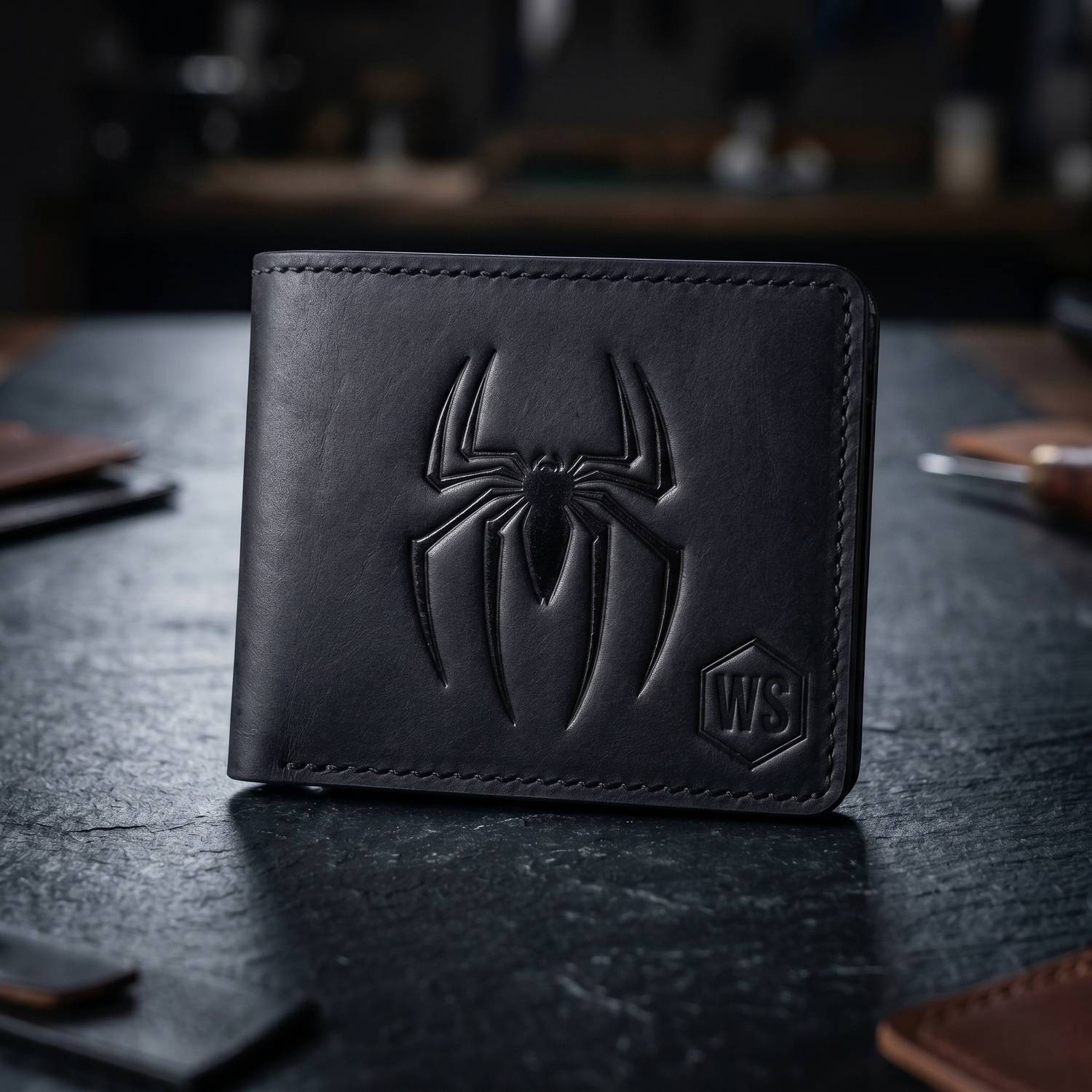 WALLETSTREET Men Black Genuine Leather Wallet