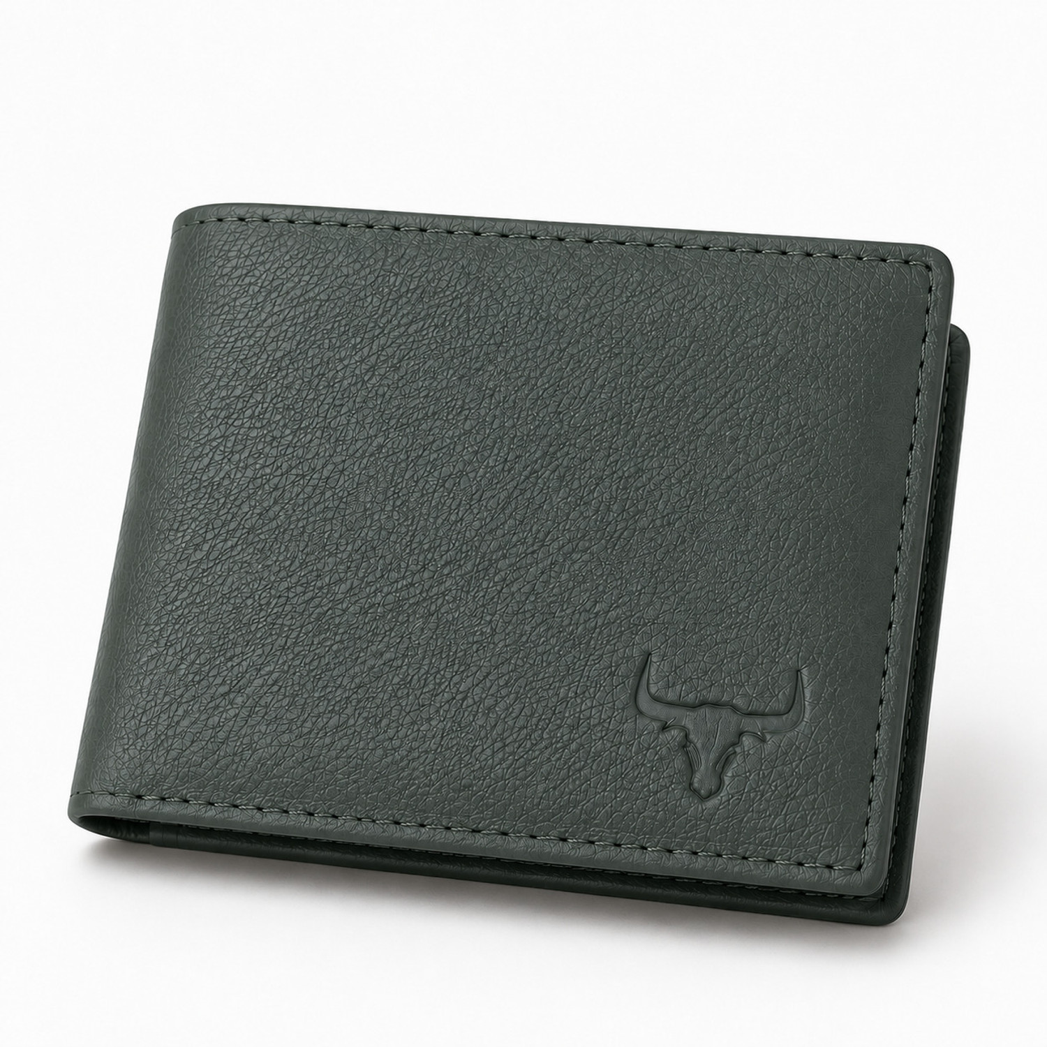 Image of WILD NAPA Men Green Genuine Leather Wallet