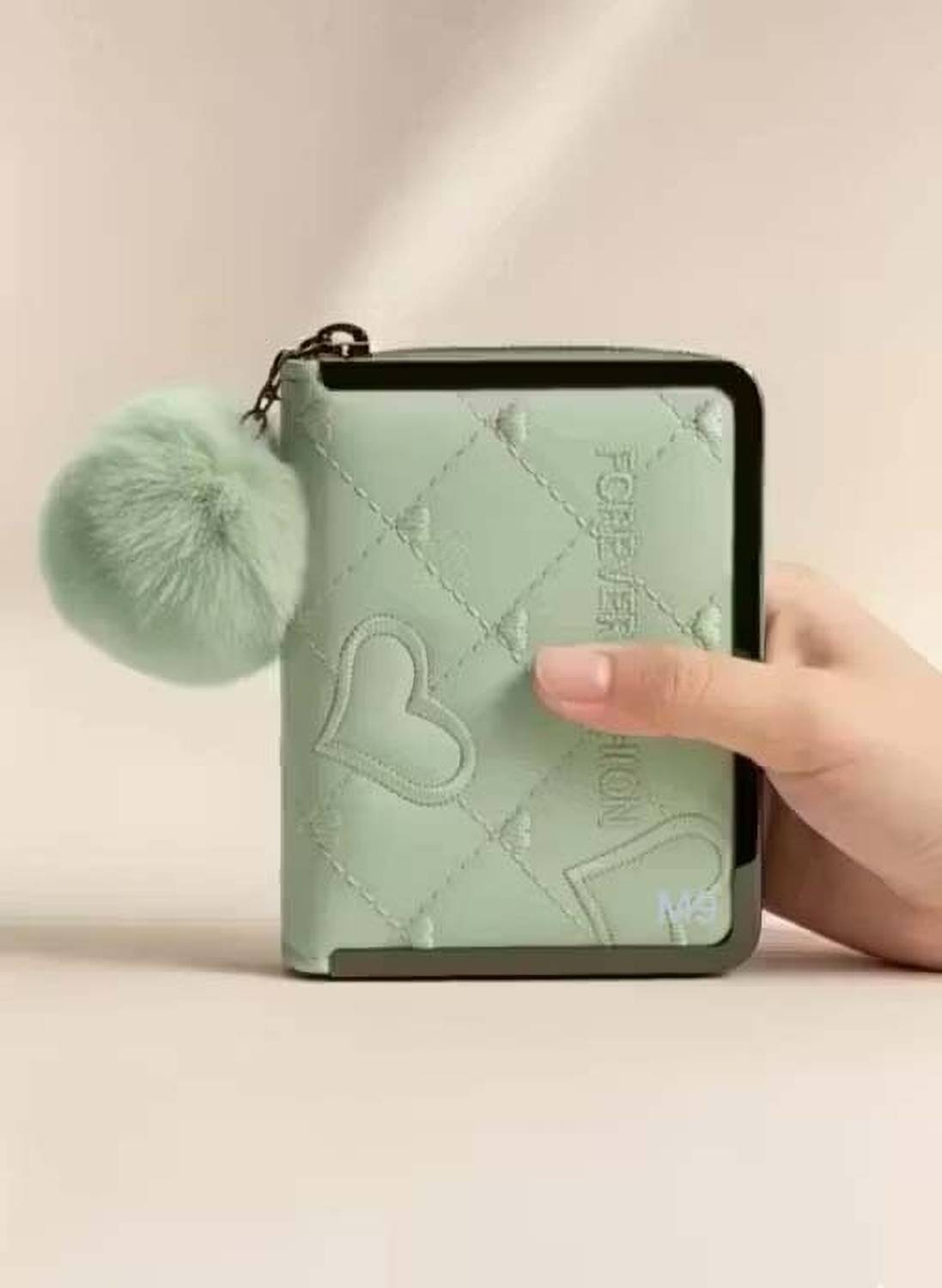 Atrani Girls Casual Green Artificial Leather Wallet