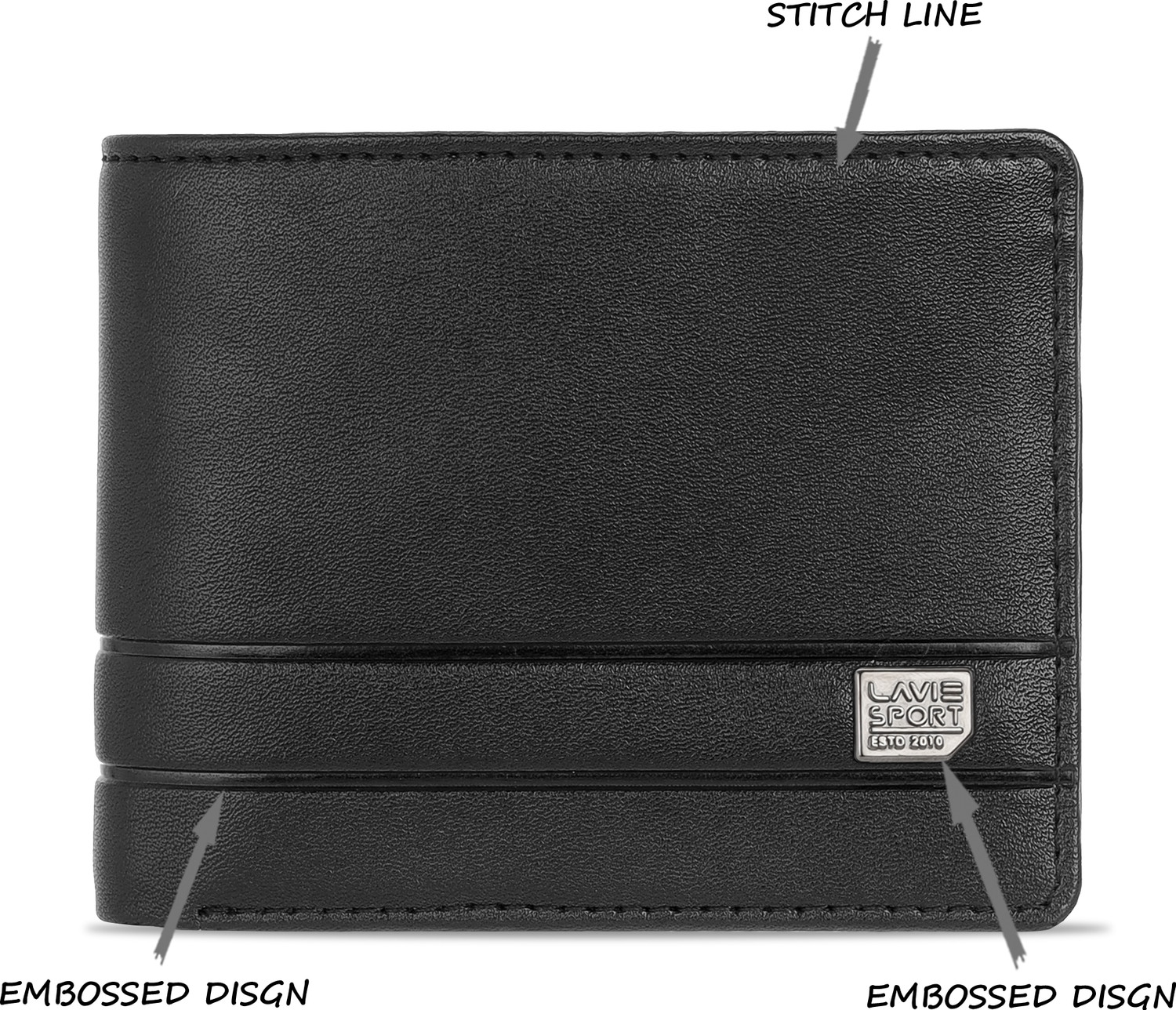 Image of Lavie Sport Men Casual Black Artificial Leather Card Holder