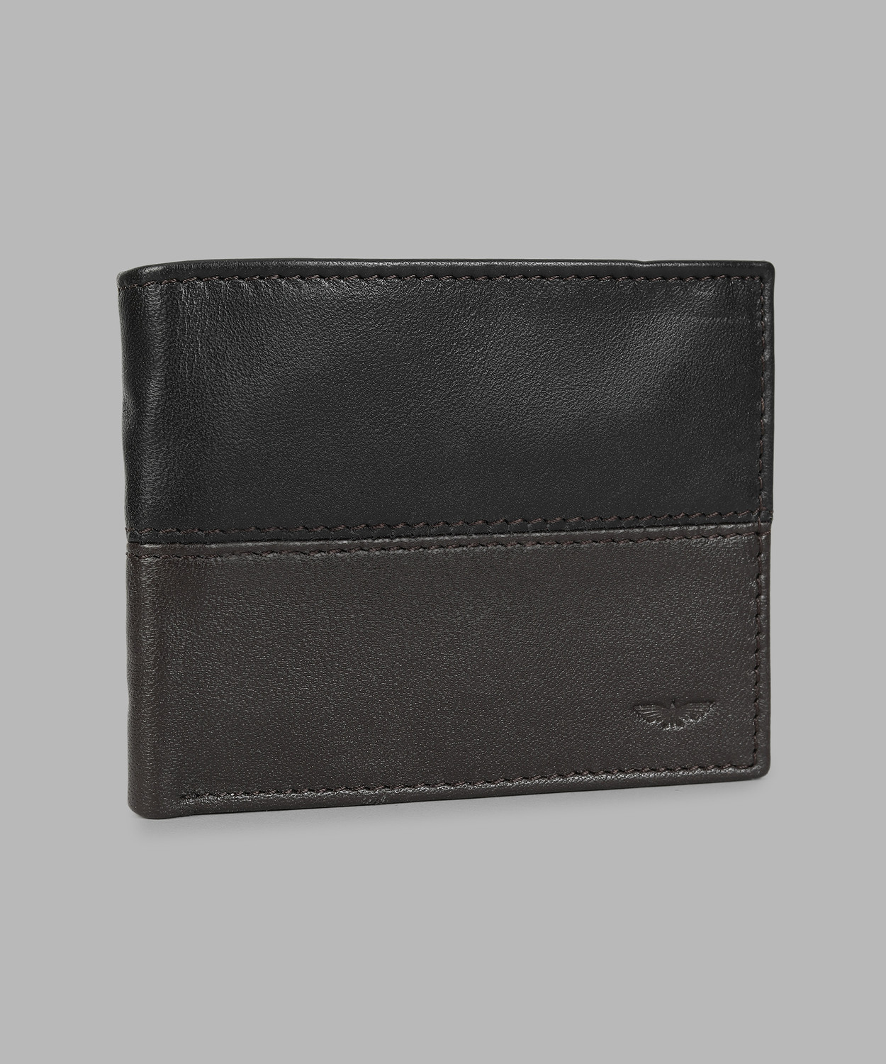 Image of PARK AVENUE Men Brown, Black Genuine Leather Wallet