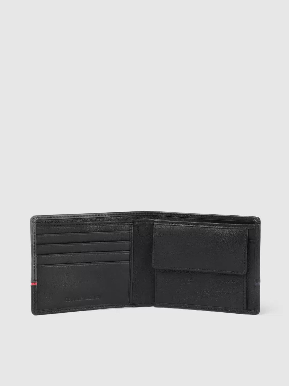 Image of WROGN Men Formal Black Genuine Leather Wallet