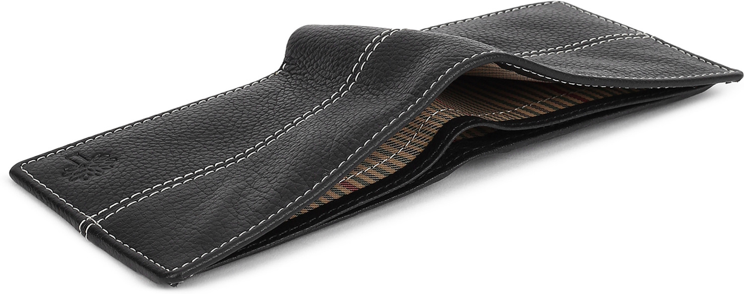 Image of WOODLAND Men Casual Black Genuine Leather Wallet