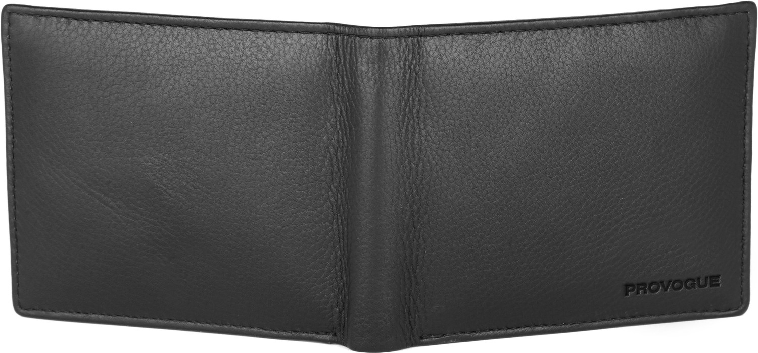 Image of PROVOGUE Men Casual, Evening /Party, Formal, Travel Black Genuine Leather Wallet