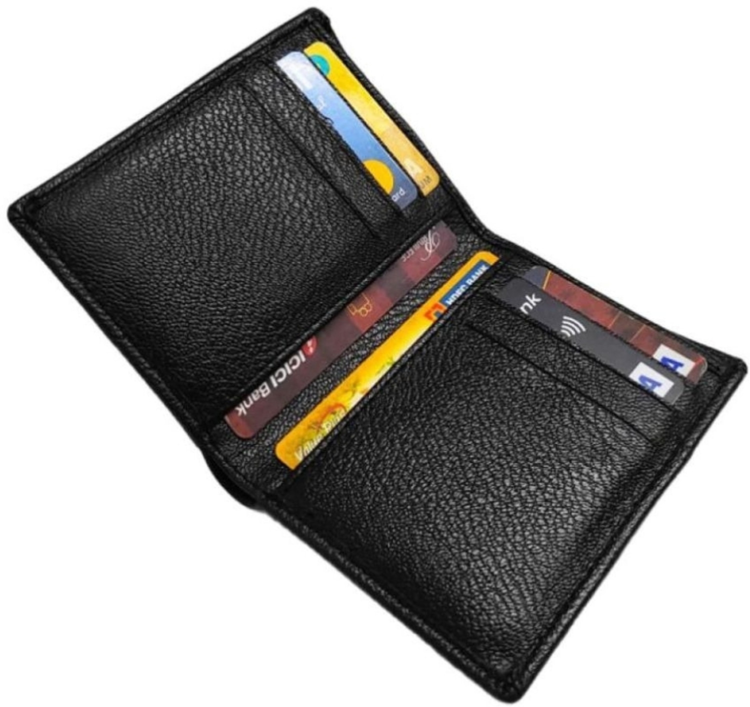 Image of Rural Craft Men Black Artificial Leather Card Holder