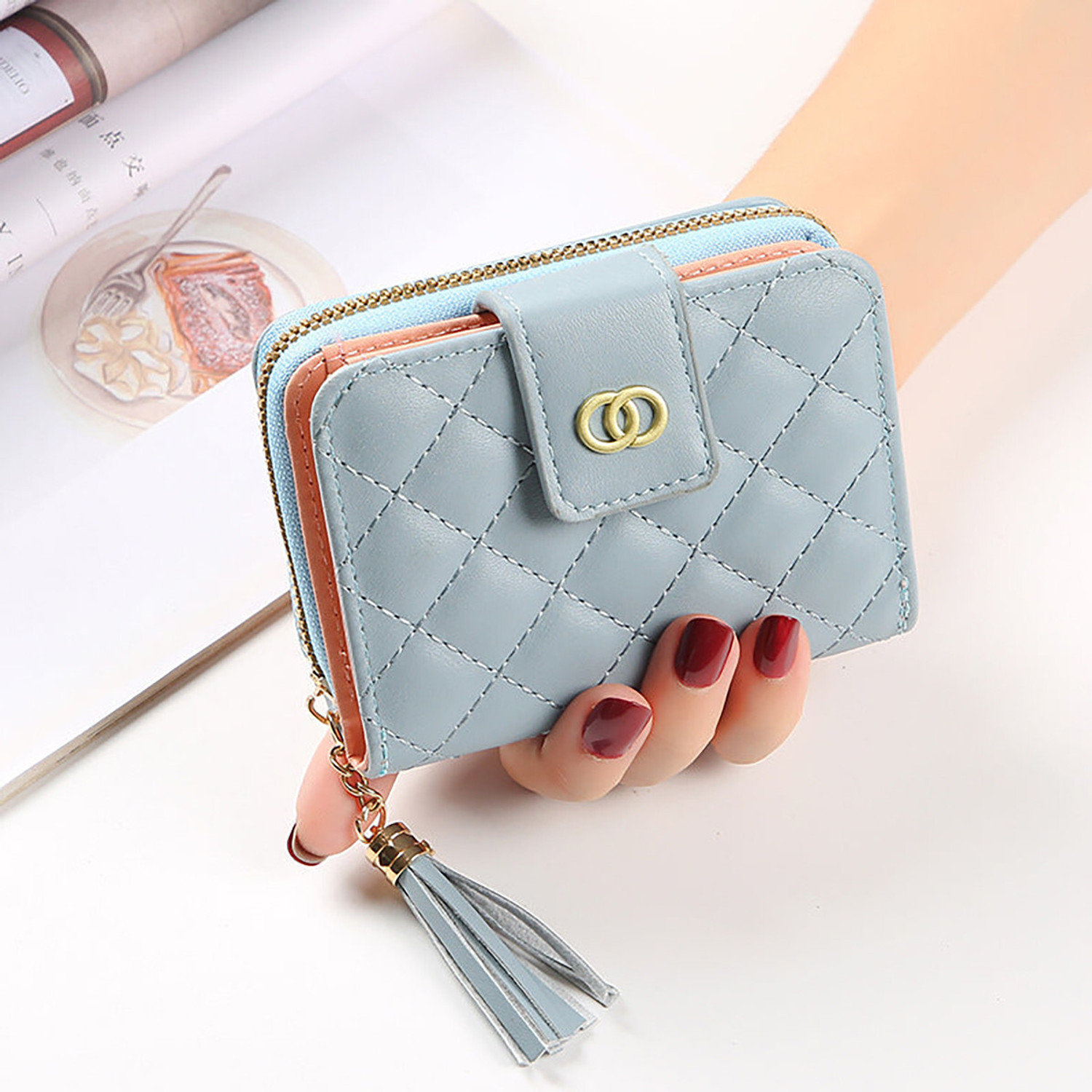 Image of SYGA Girls Casual Blue Artificial Leather Wallet