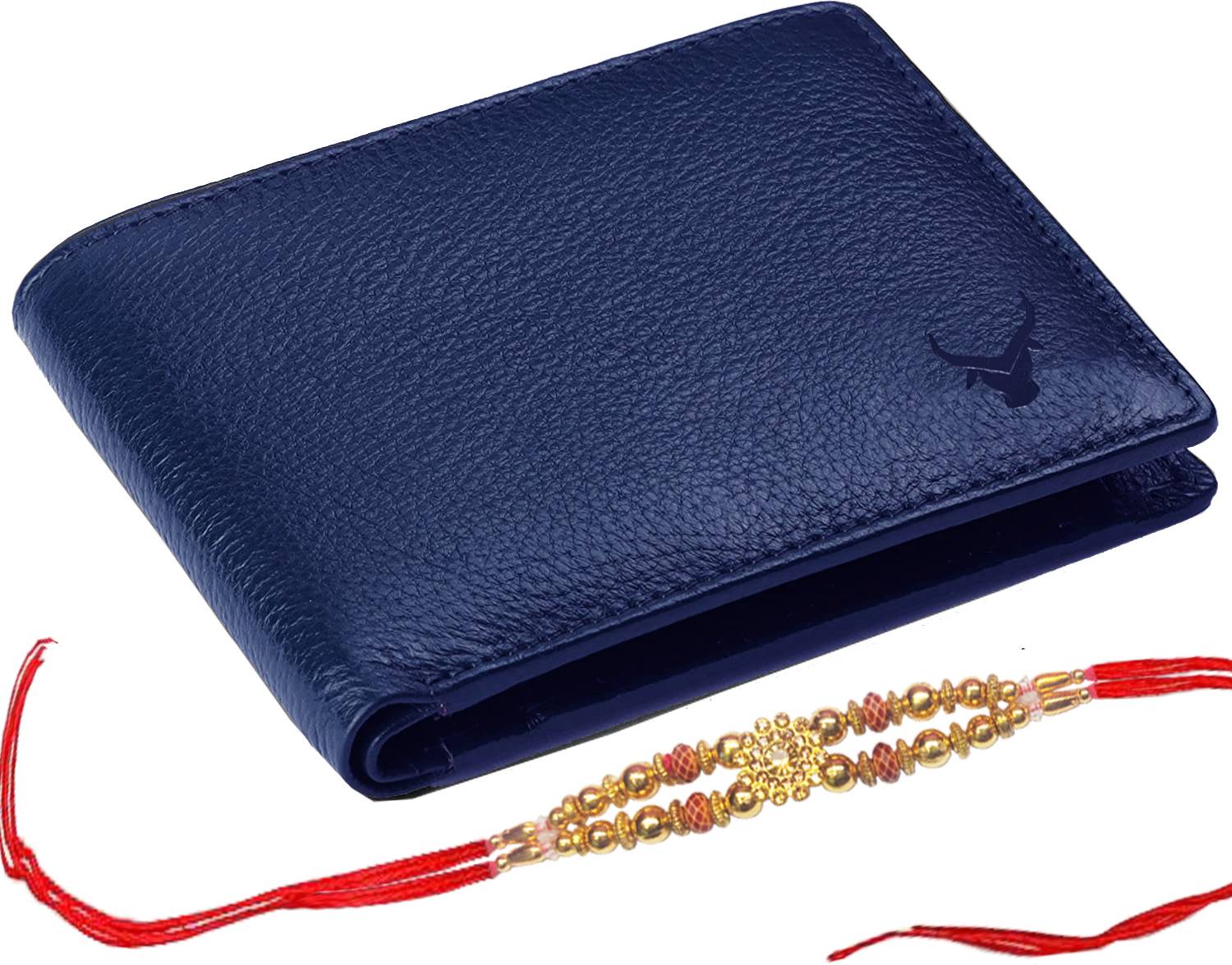 BUFFHIDE Men Blue Genuine Leather Wallet