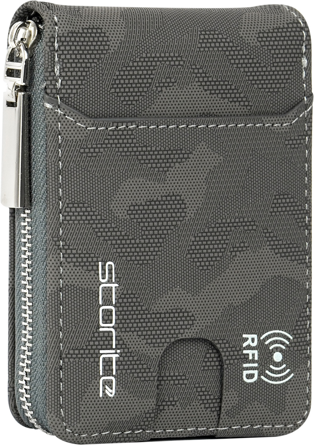 Image of STORITE Men & Women Casual, Formal, Travel, Trendy Grey Artificial Leather Card Holder