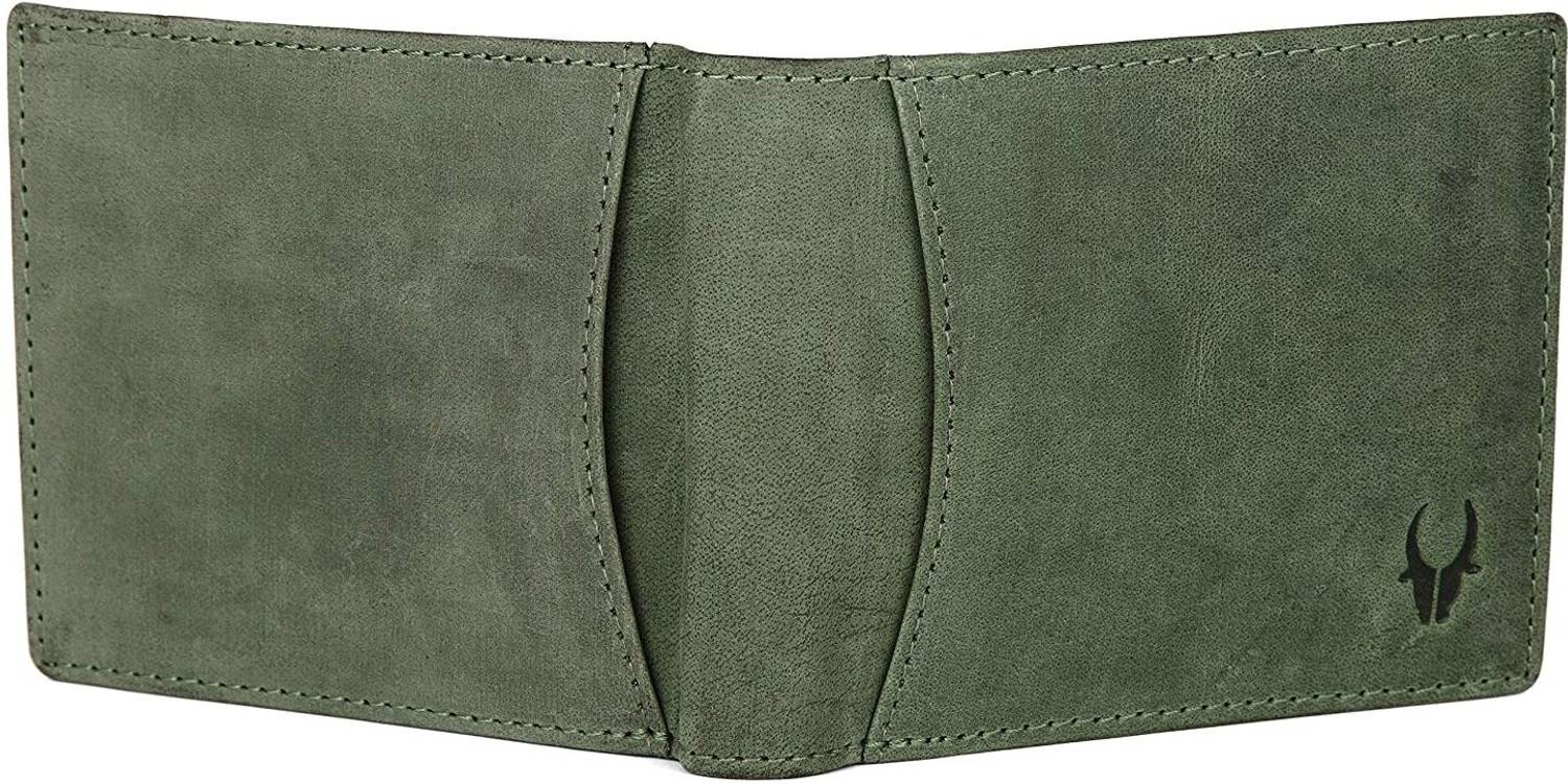 WILDHORN Men Green Leather Wallet - Image 5