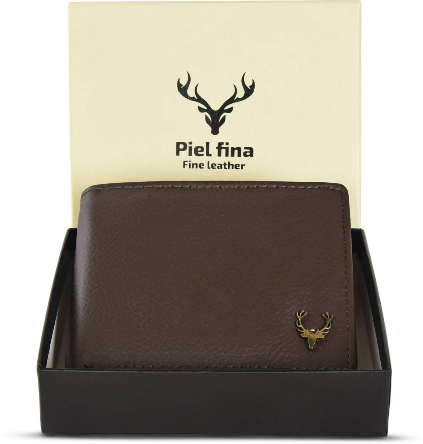 Skin Hunt Men Formal Brown Genuine Leather Wallet