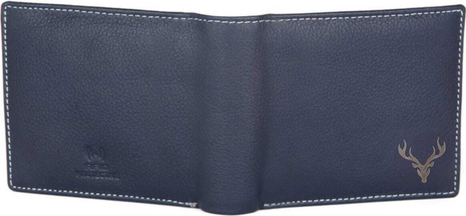 Skin Hunt Men Blue Leather Wallet - Image 4