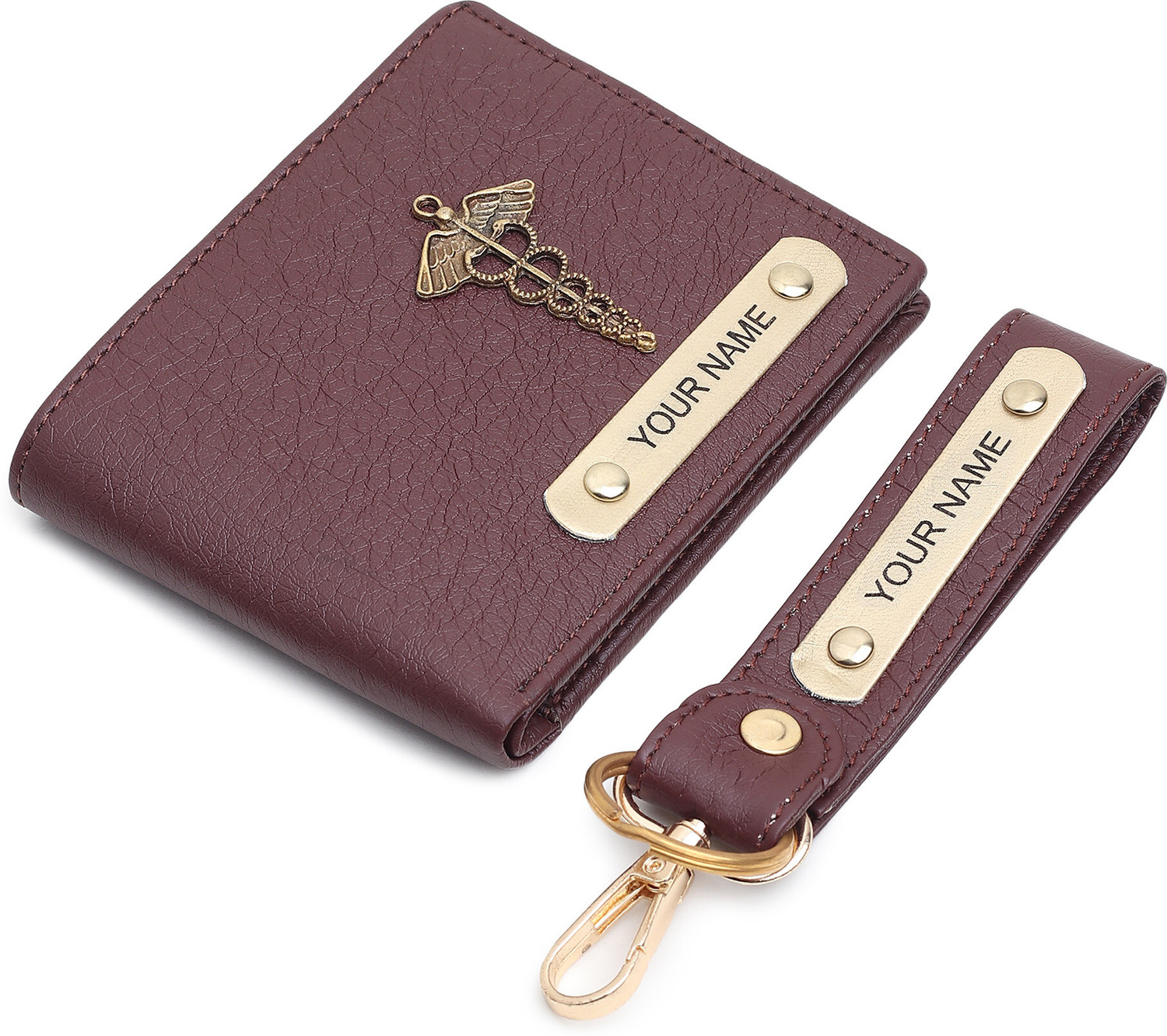 Image of MONISTRY Men Ethnic, Trendy, Evening /Party, Casual Brown Artificial Leather Wallet