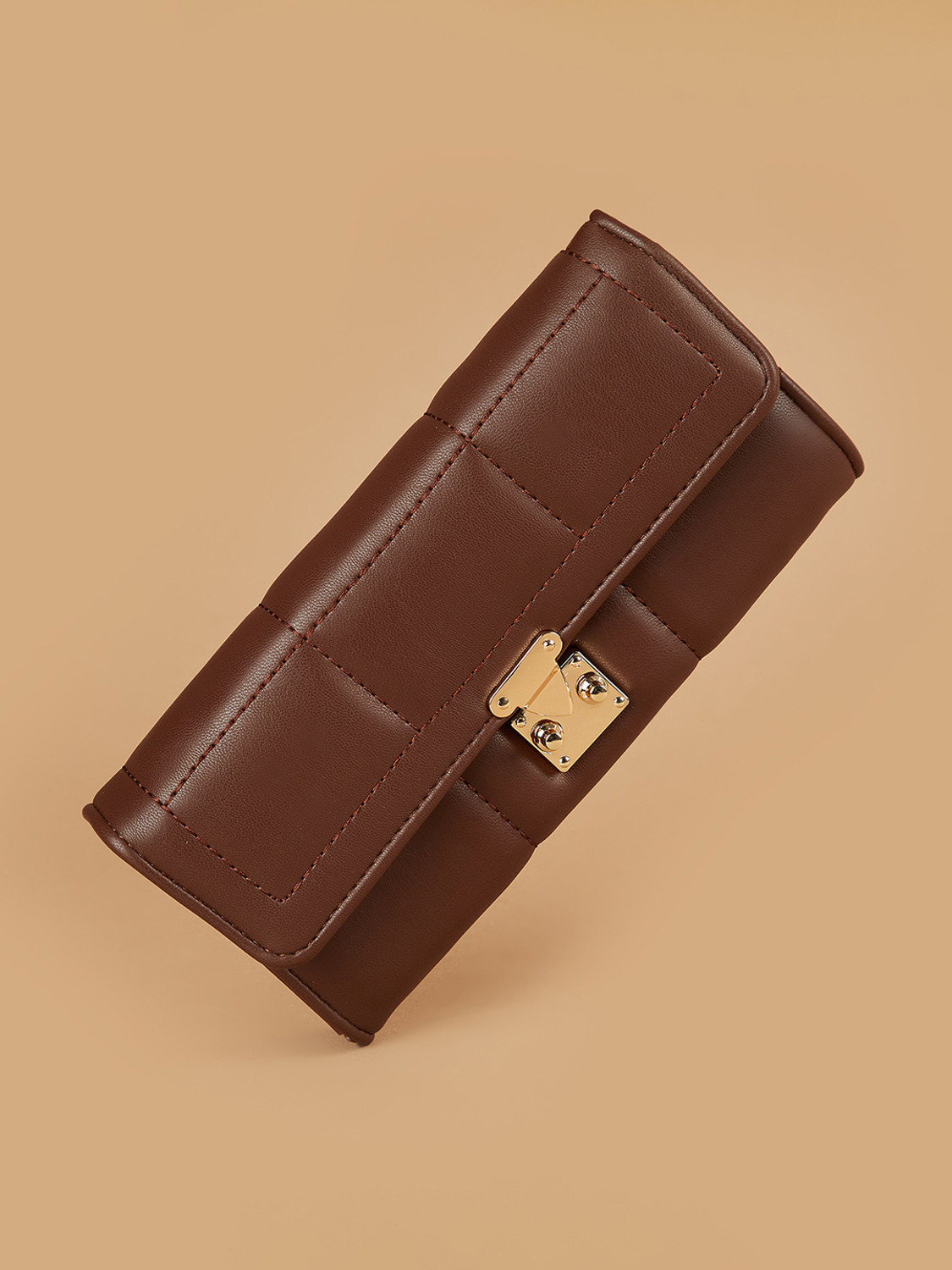 Image of Ginger by Lifestyle Women Casual Brown Genuine Leather Wallet