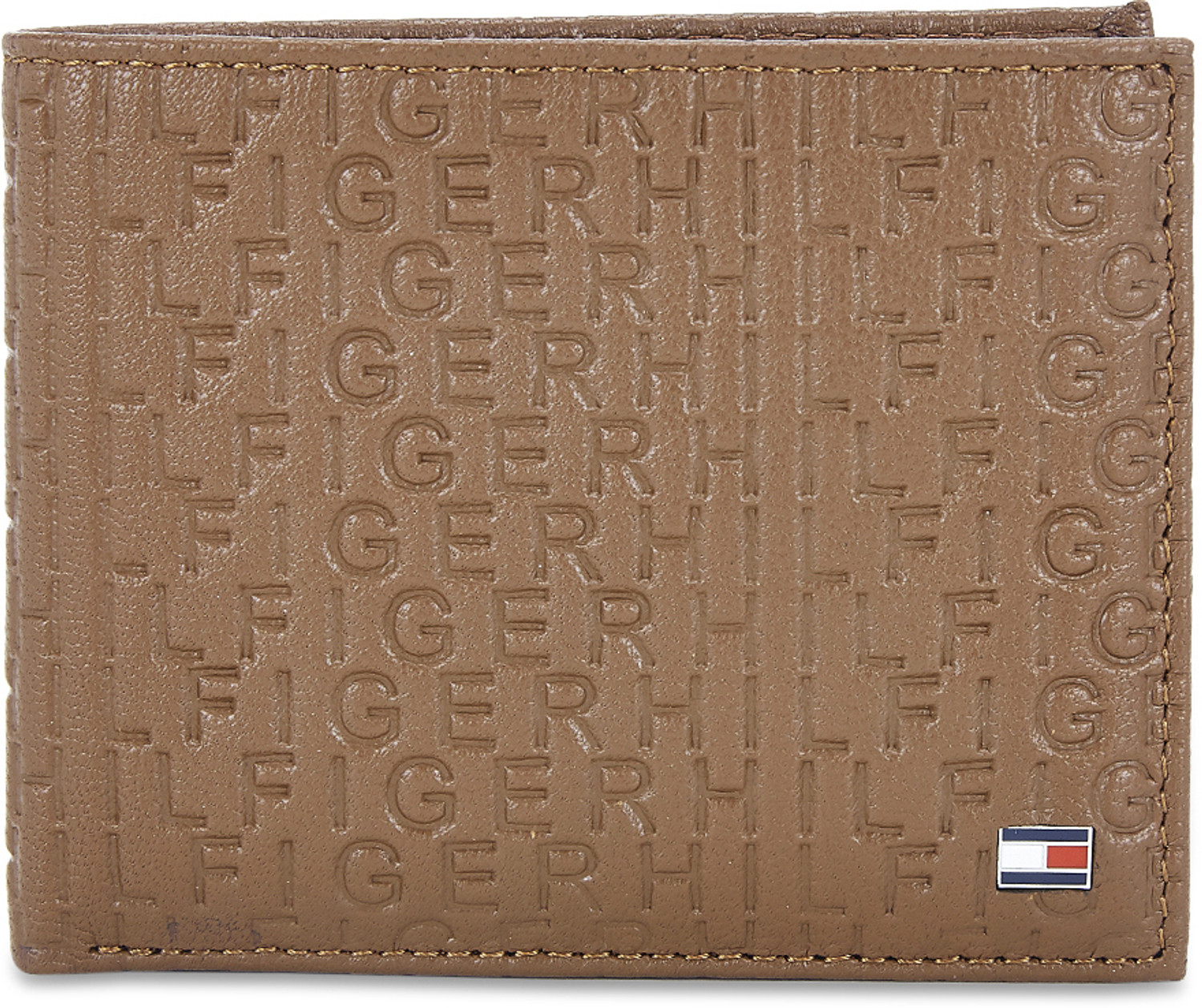 Image of TOMMY HILFIGER Men Casual Tan Genuine Leather Wallet