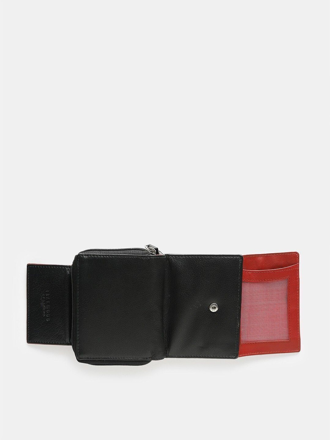 Image of Teakwood Leathers Women Formal Black Genuine Leather Wallet - Regular Size (8 Card Slots)