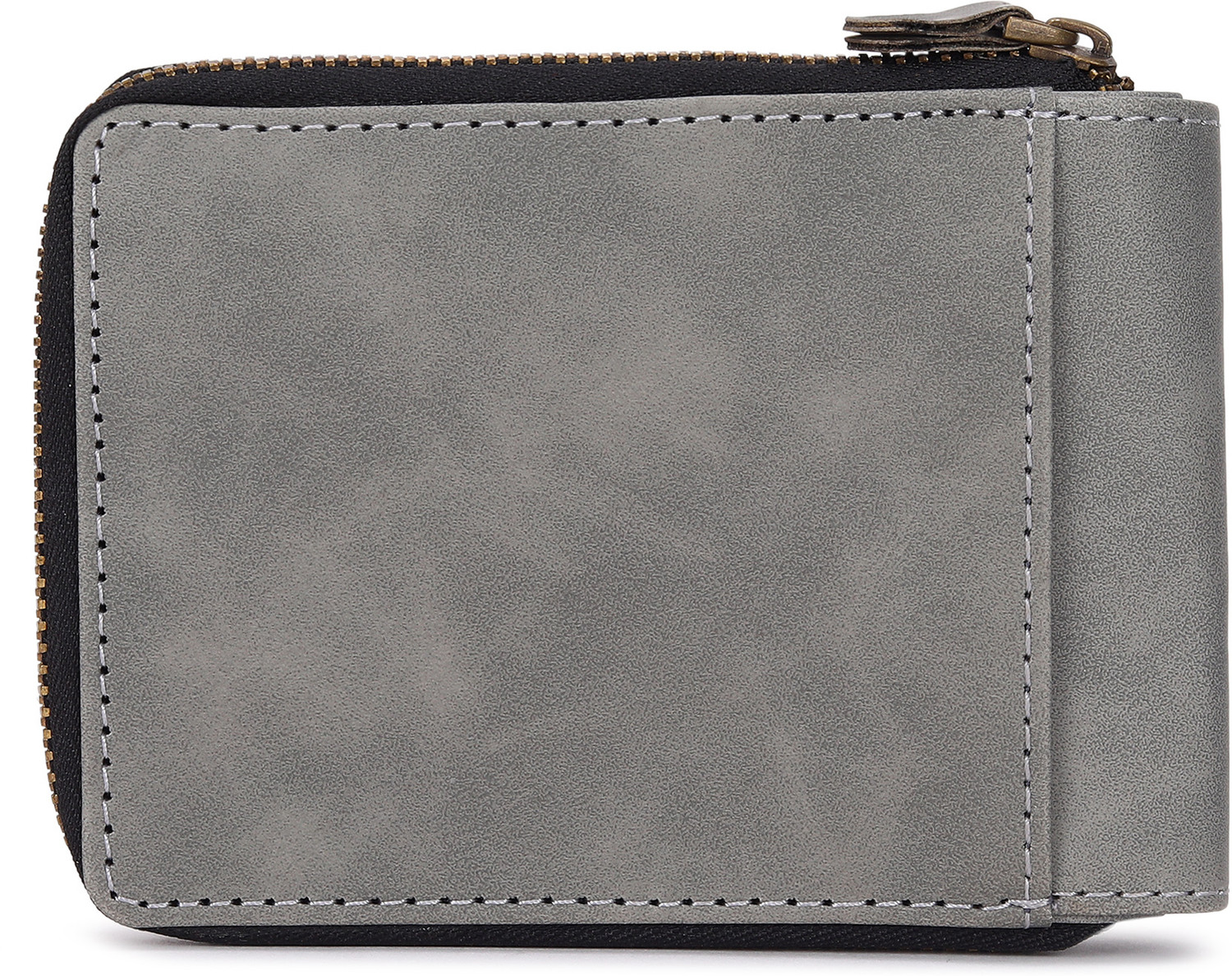 Image of BULLFINCH Men Evening /Party, Trendy Grey Artificial Leather Wallet