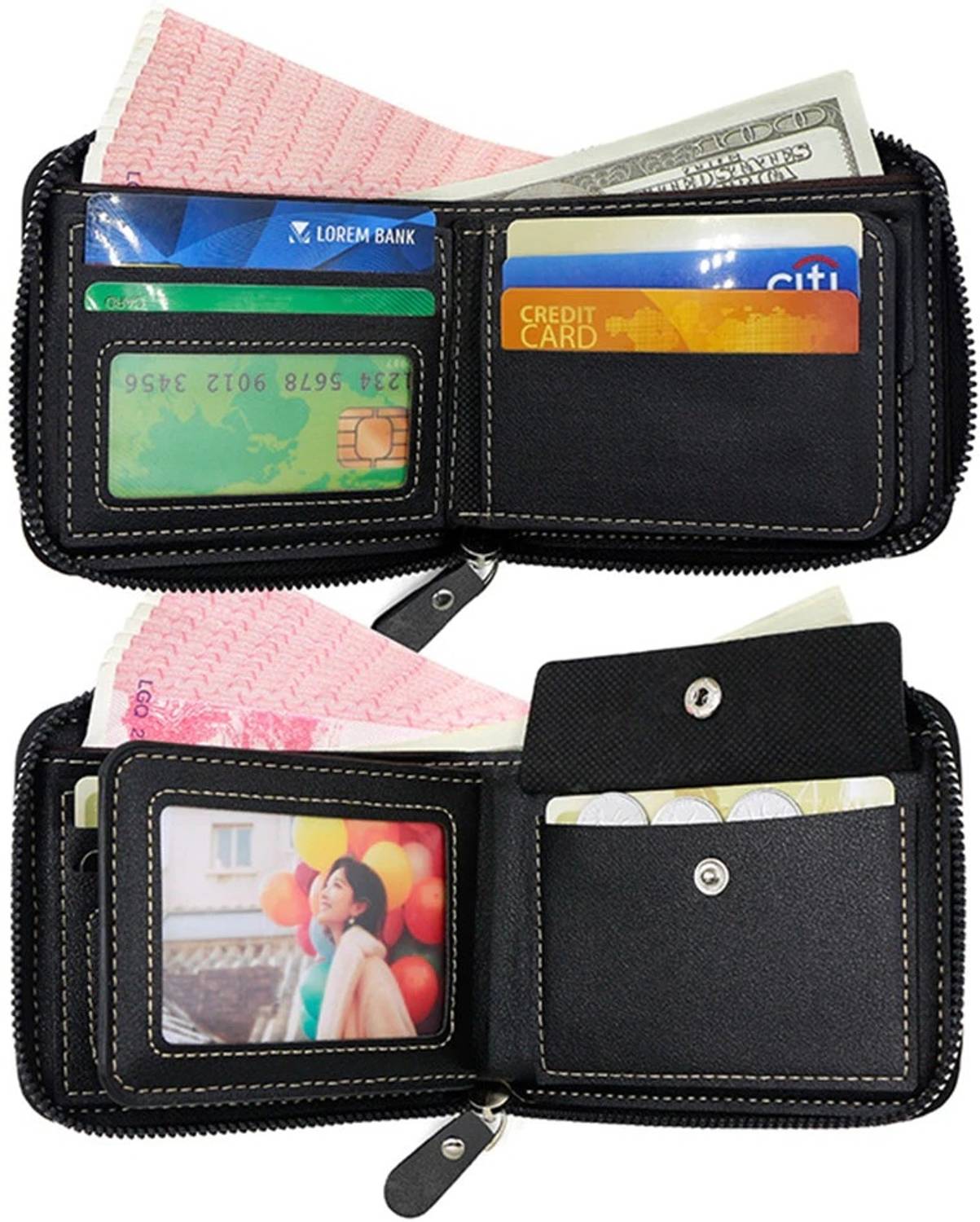 Tom Paris Women Blue Leather Wallet - Image 4