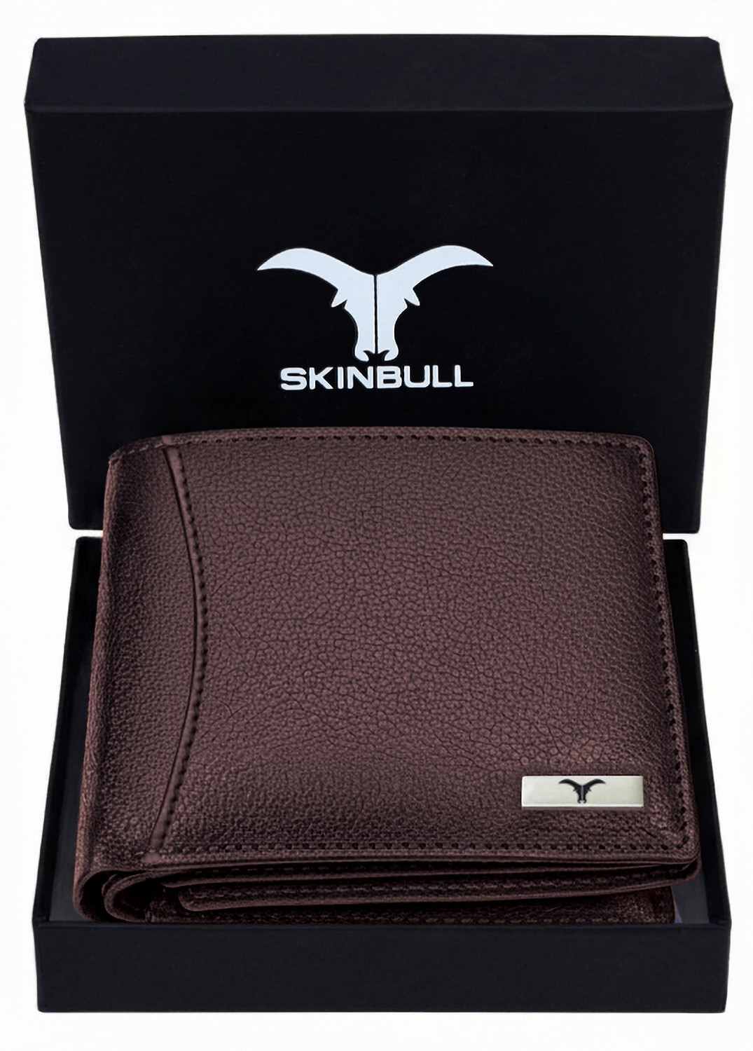 Image of SKINBULL Men Casual, Formal Brown Genuine Leather Wallet