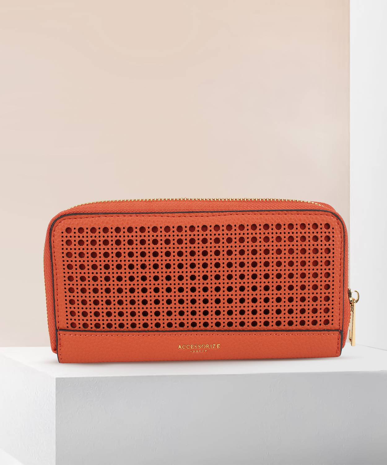 ACCESSORIZE LONDON Women Orange Artificial Leather Wallet