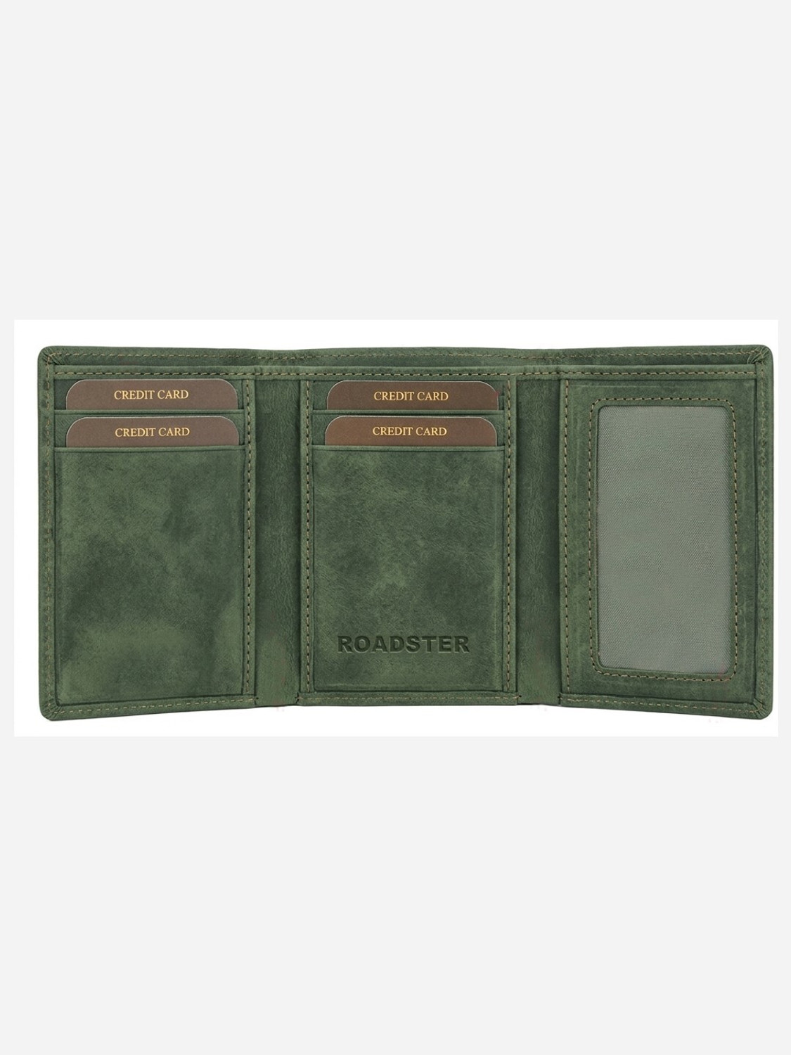 Image of Roadster Men Casual, Formal Blue Genuine Leather Wallet