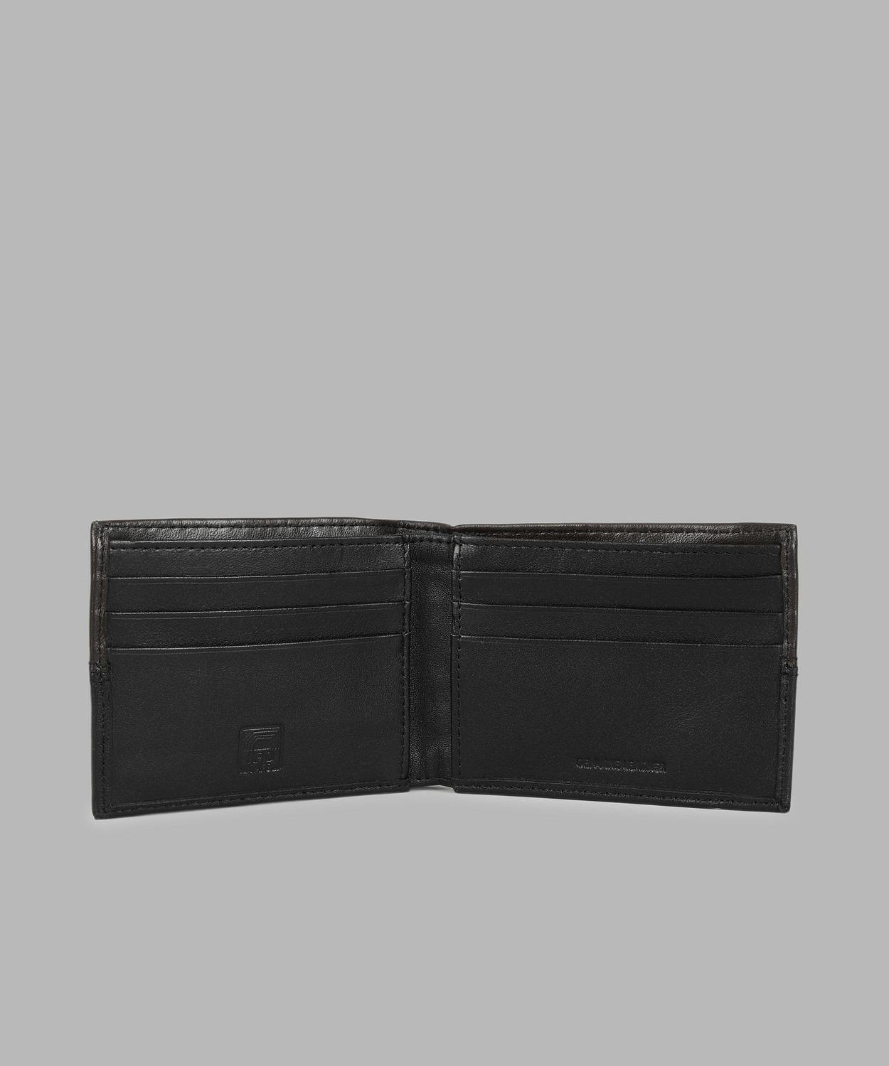 Image of PARK AVENUE Men Black, Brown Genuine Leather Wallet