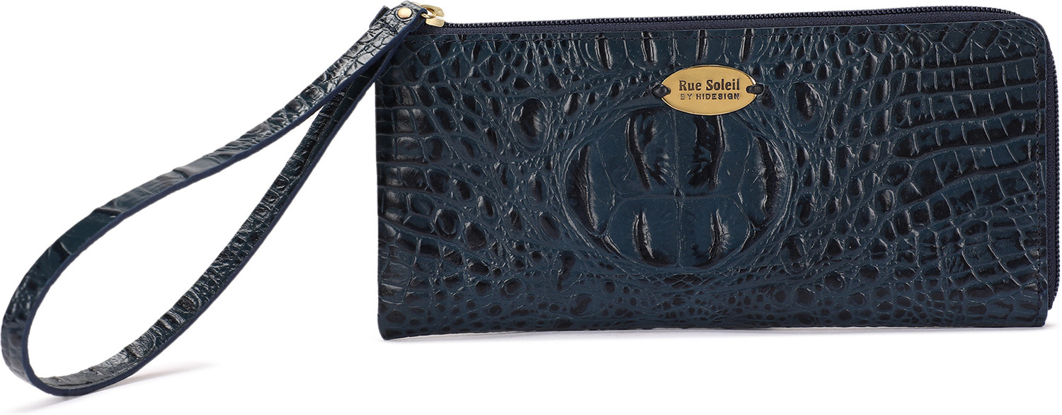 Image of Rue Soleil by Hidesign Women Casual Blue Genuine Leather Wallet