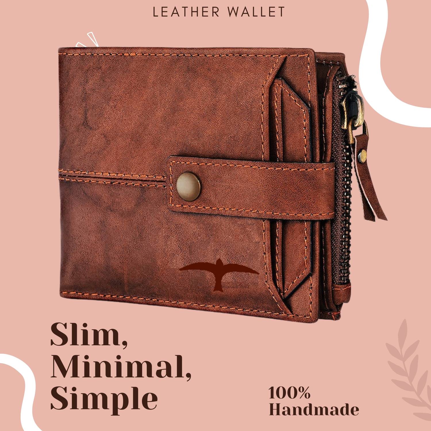 BULLFINCH Men Tan Leather Wallet - Image 4