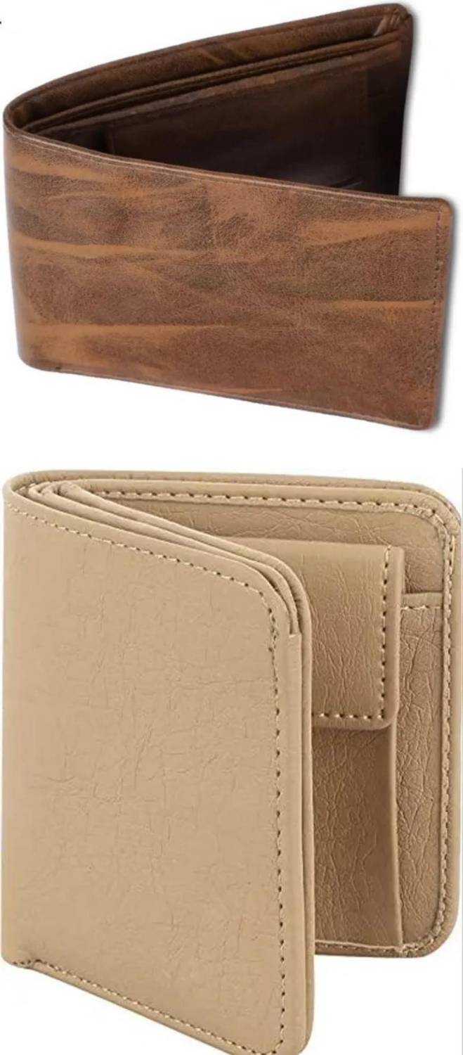 JONFY Men Casual, Evening/Party, Formal, Trendy Brown, Beige Artificial Leather Wallet