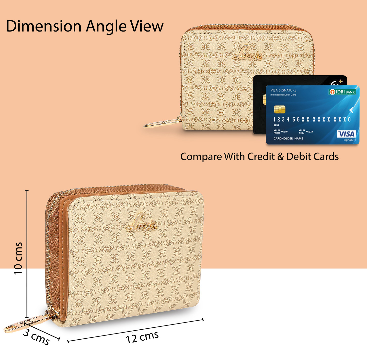 Image of LAVIE Women Casual Beige Artificial Leather Wallet