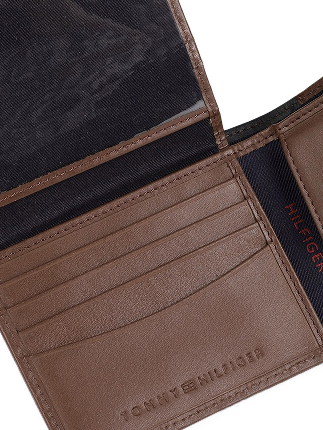 Image of TOMMY HILFIGER Men Tan Genuine Leather Wallet