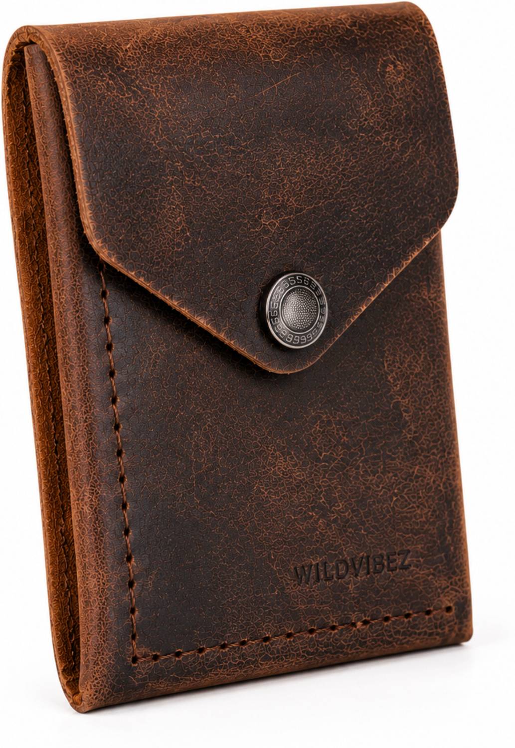 WILDVIBEZ Brown Leather Wallet - Image 1