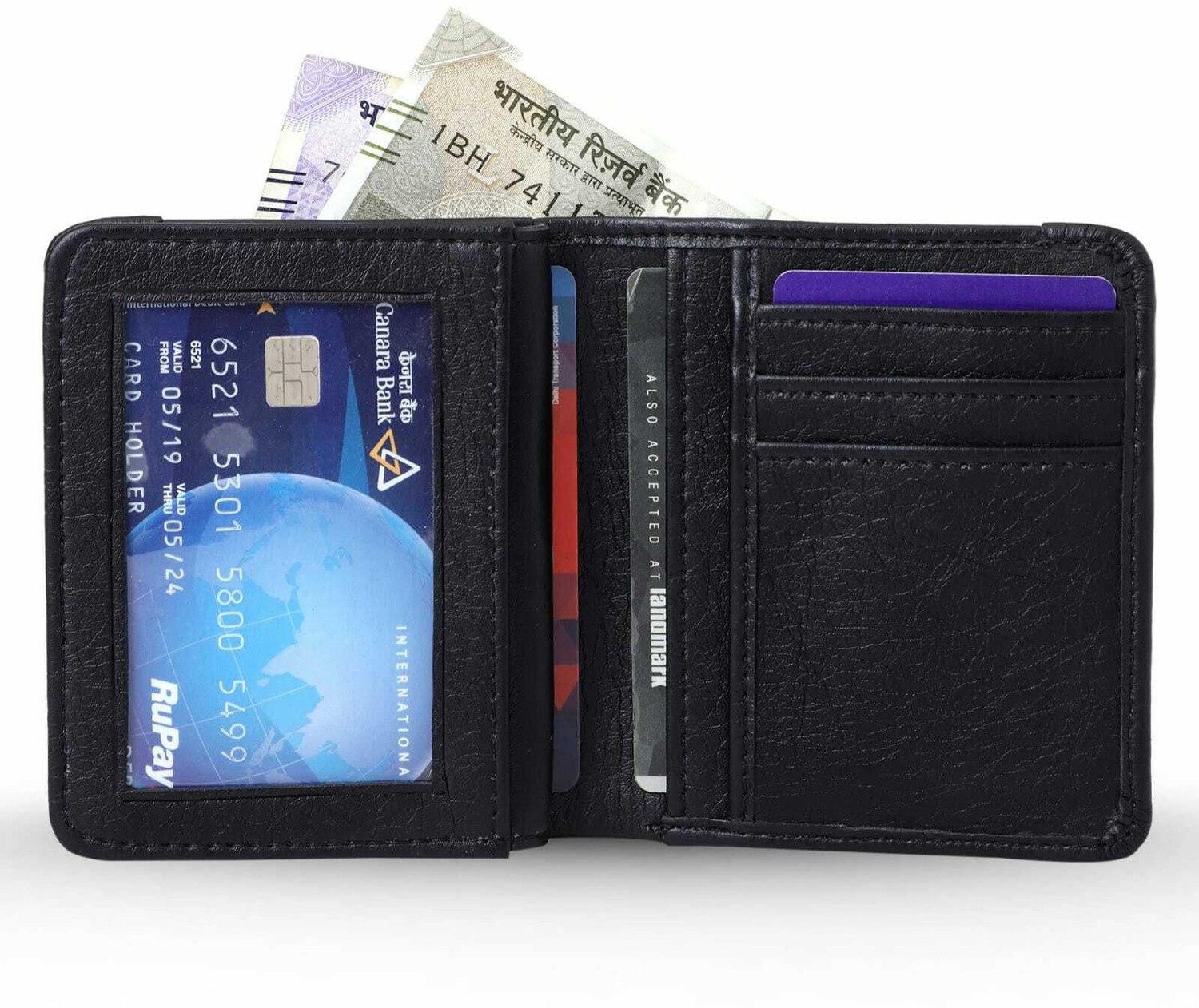 Image of HIFON Men Casual Black Artificial Leather Wallet