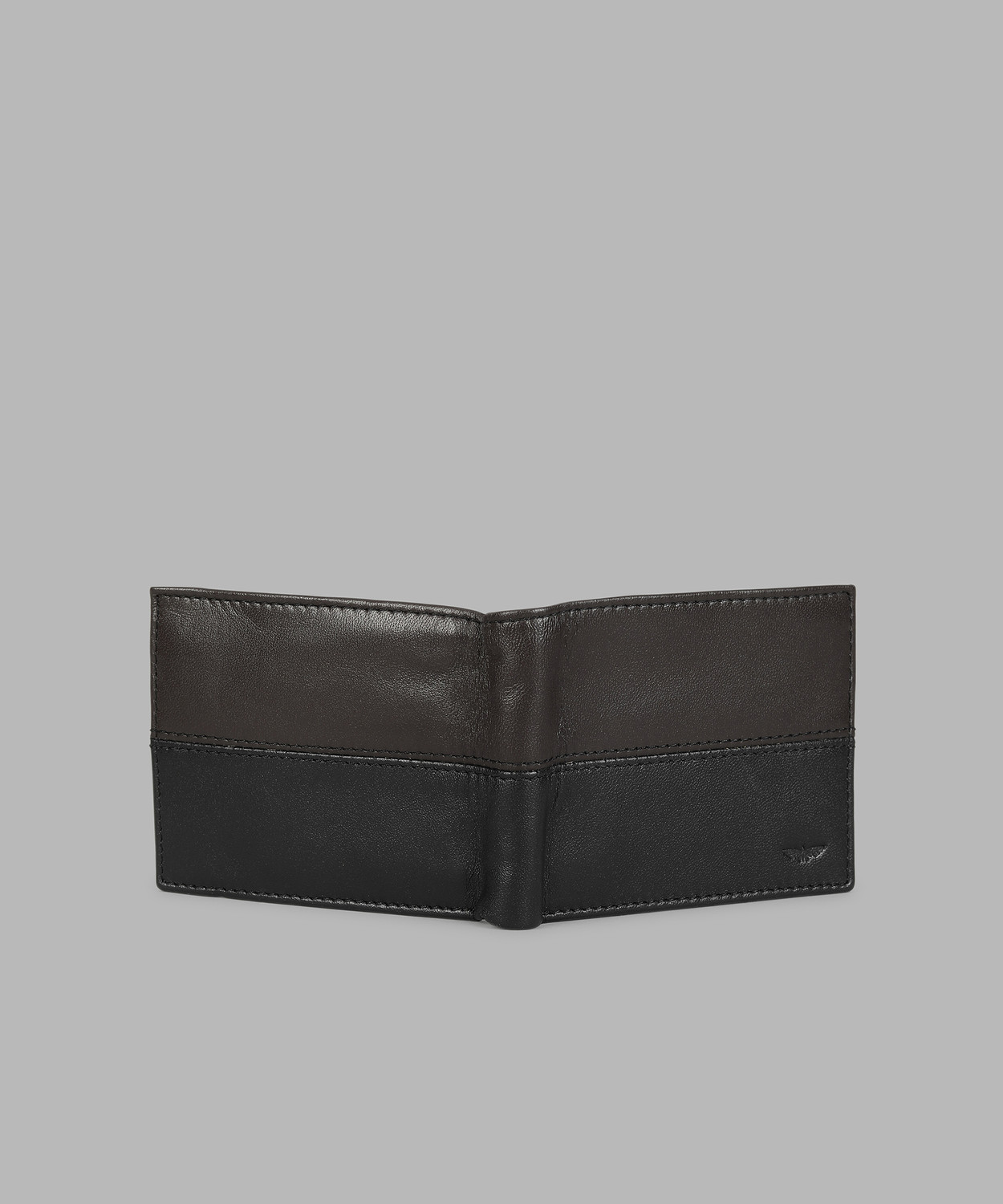 Image of PARK AVENUE Men Black, Brown Genuine Leather Wallet