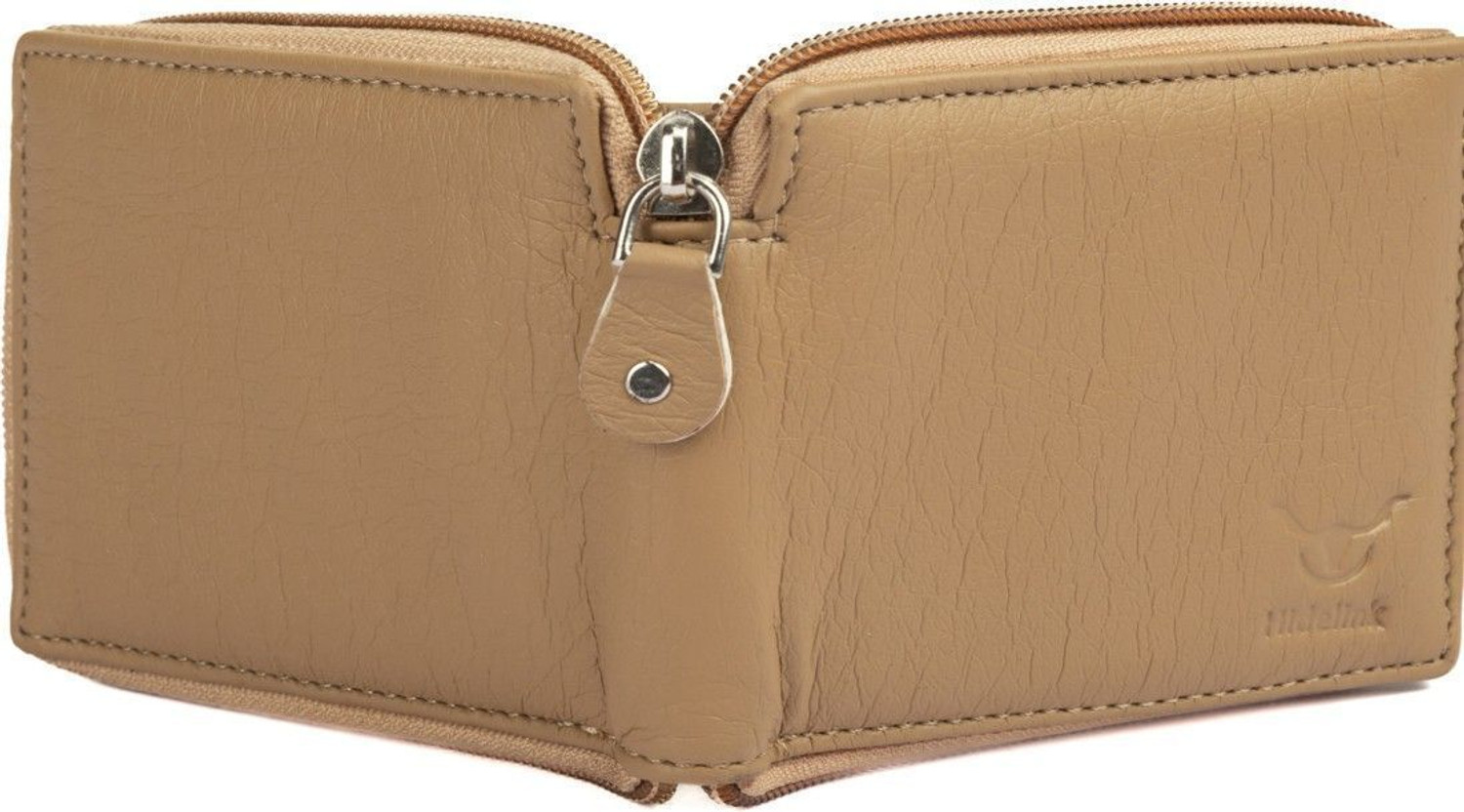 Image of Hidelink Men & Women Casual, Ethnic, Evening /Party, Formal, Travel, Ethnic, Trendy Beige Artificial Leather Wallet